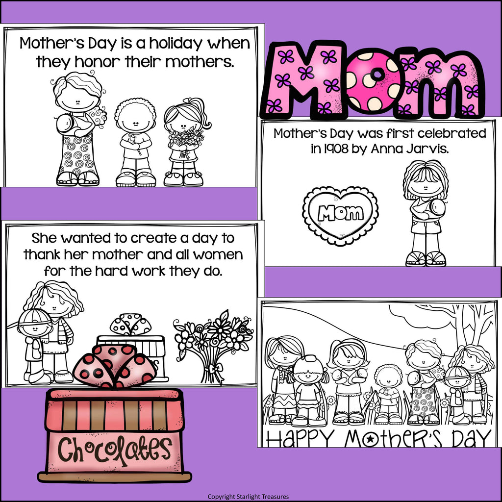 Mother's Day Mini Book for Early Readers