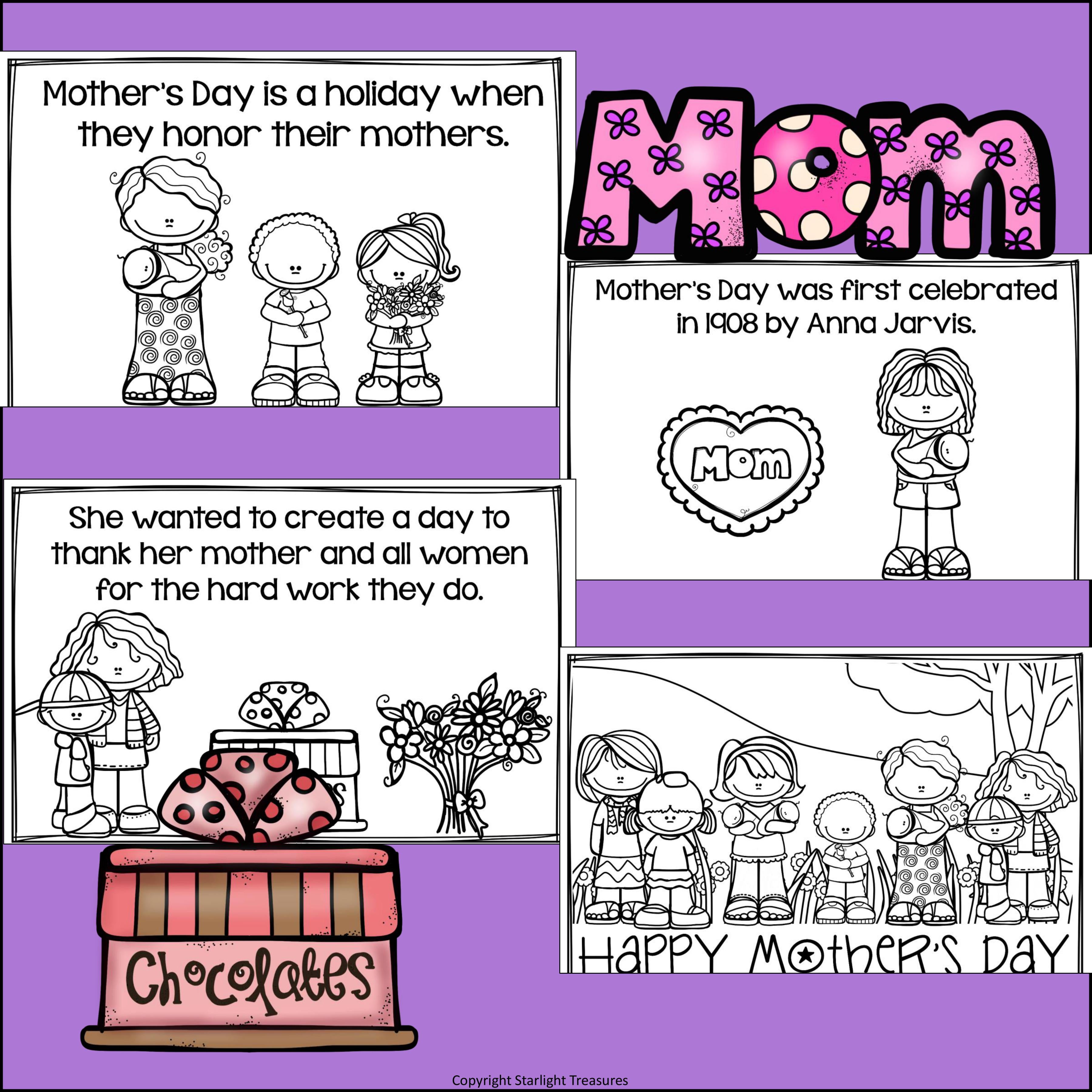 Mother's Day Mini Book for Early Readers