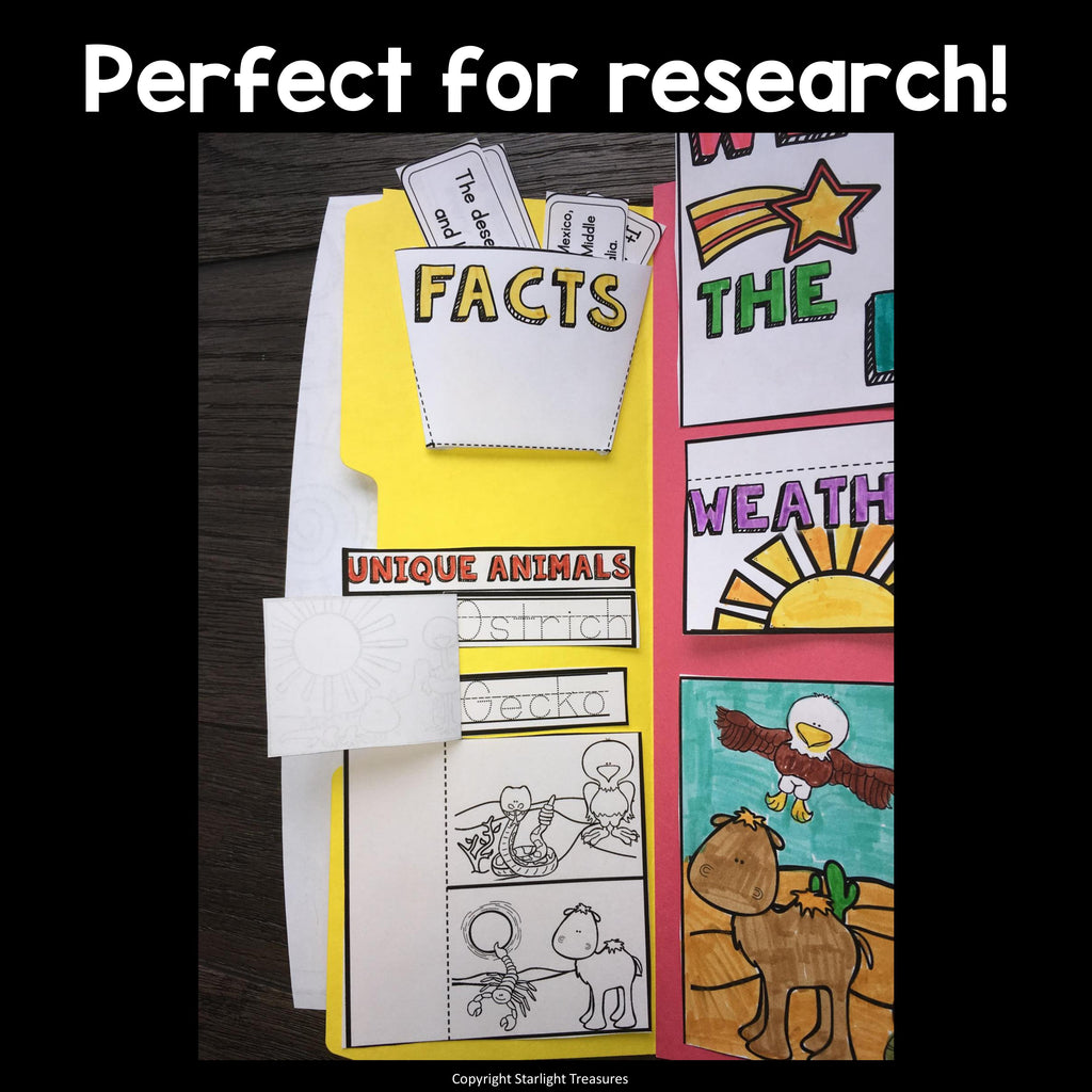 Desert Lapbook for Early Learners - Animal Habitats