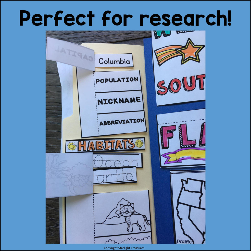 South Carolina Lapbook for Early Learners - A State Study