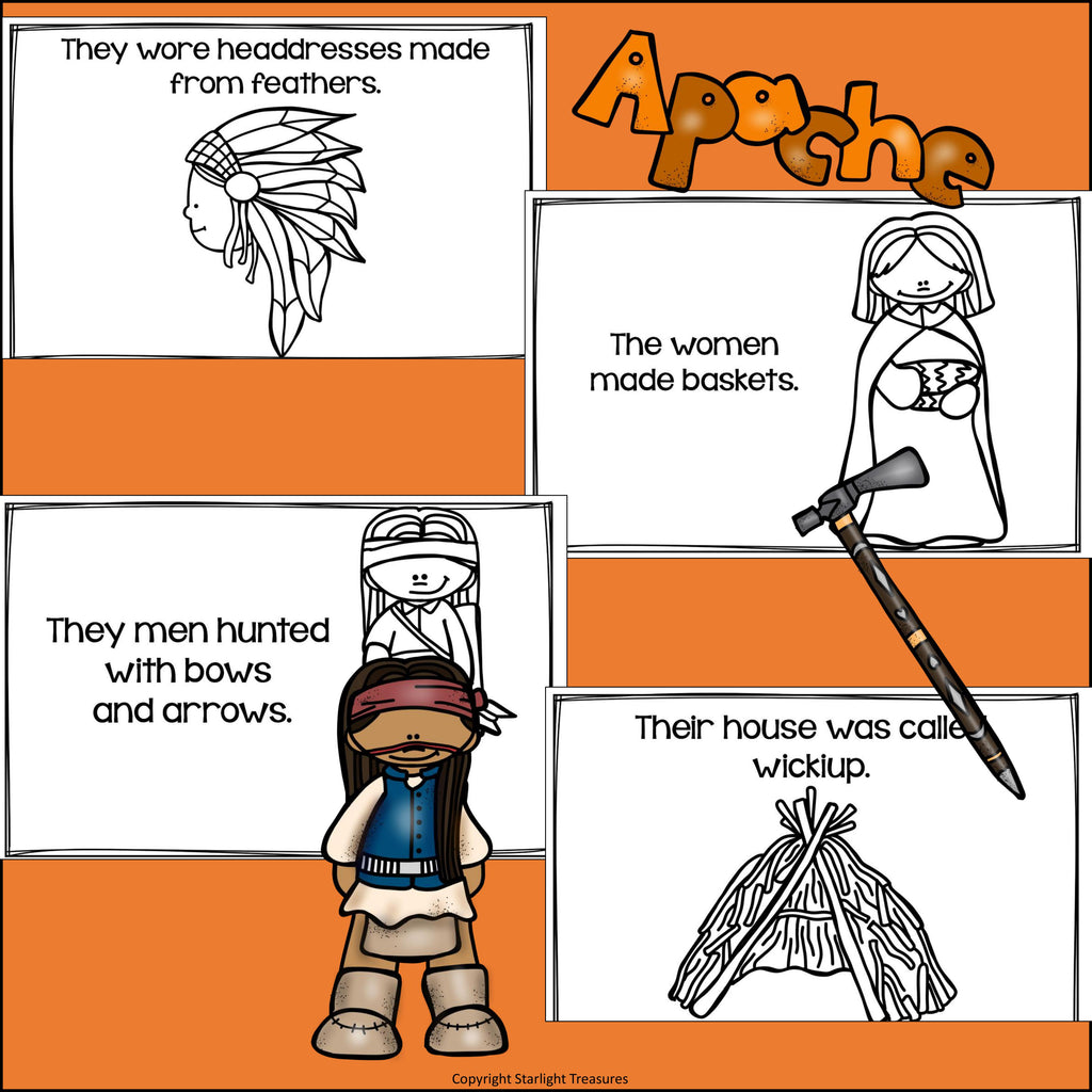 Apache Tribe Mini Book for Early Readers