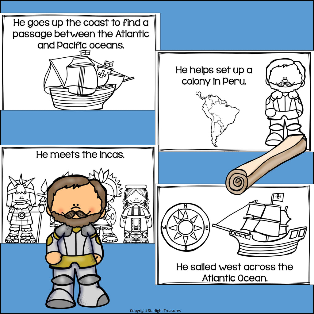 Hernando de Soto Mini Book for Early Readers: Early Explorers