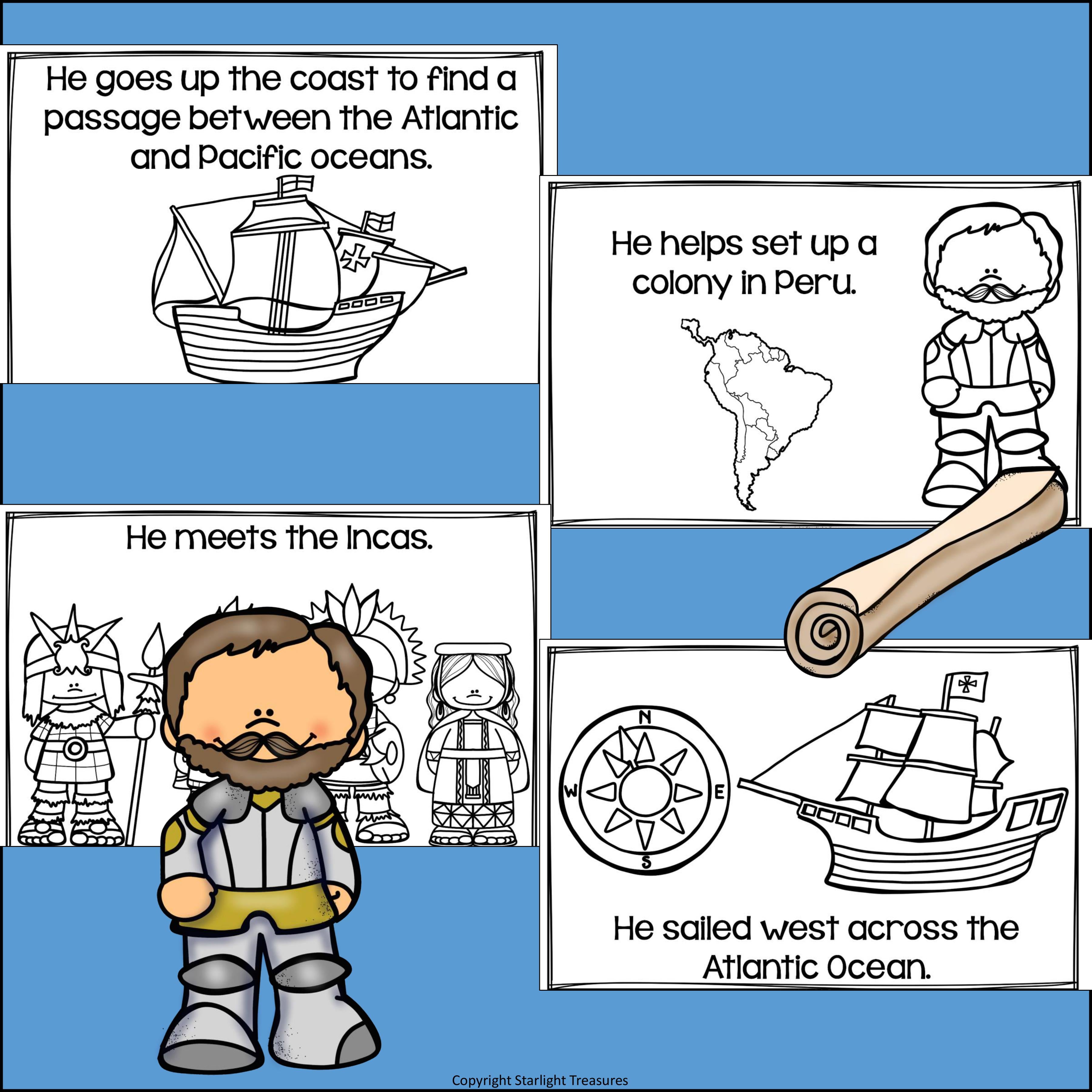 Hernando de Soto Mini Book for Early Readers: Early Explorers