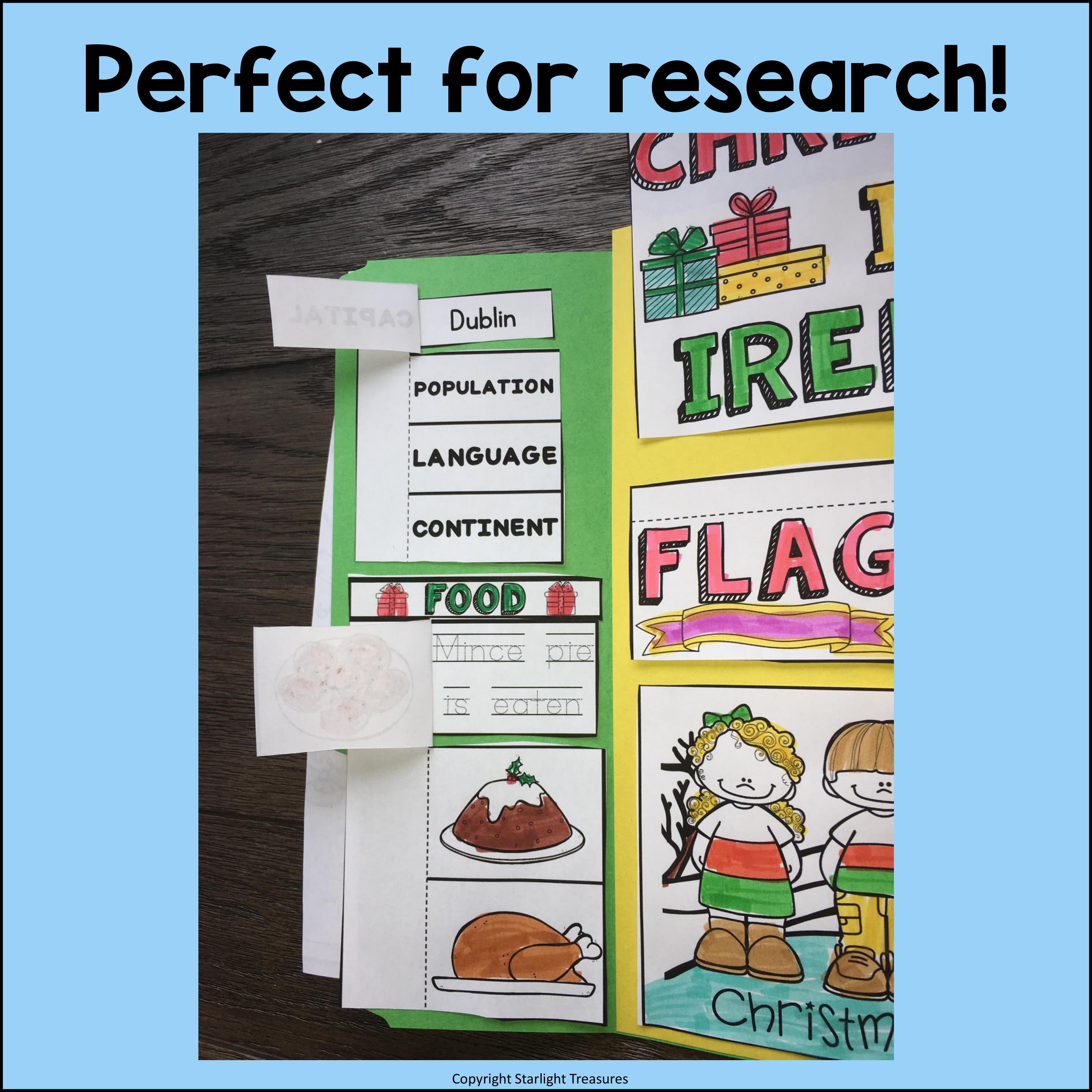 Christmas in Ireland Lapbook for Early Learners