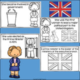 Margaret Thatcher Mini Book for Early Readers: Women's History Month