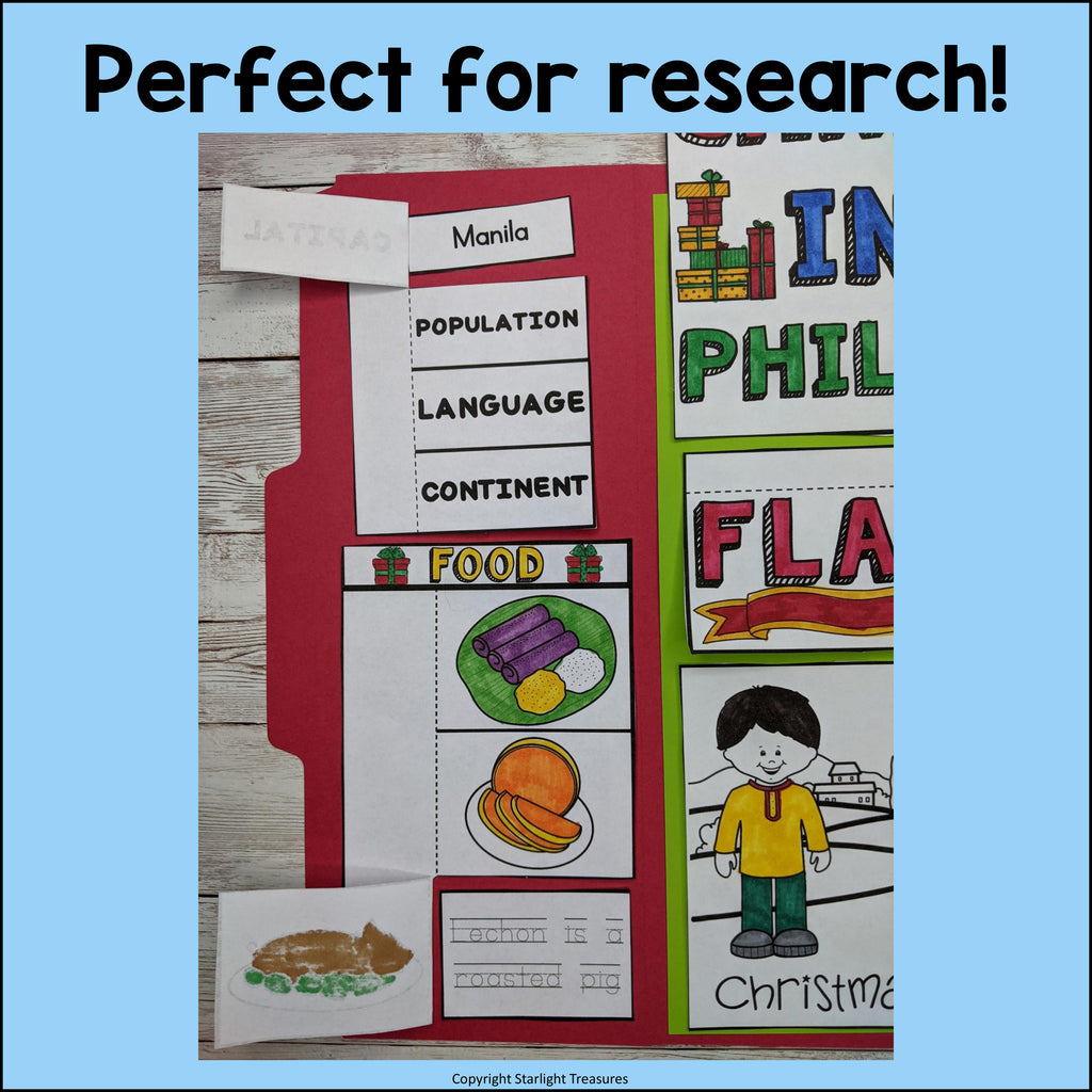 Christmas in the Philippines Lapbook for Early Learners - Christmas Activities