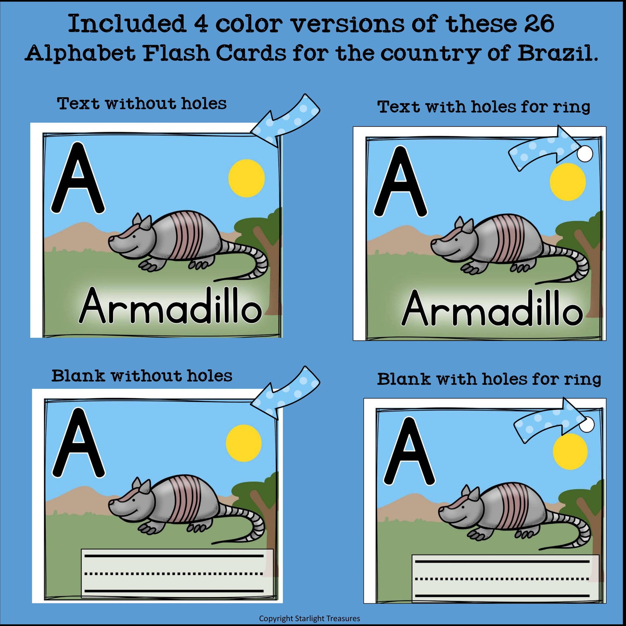 Alphabet Flash Cards for Early Readers