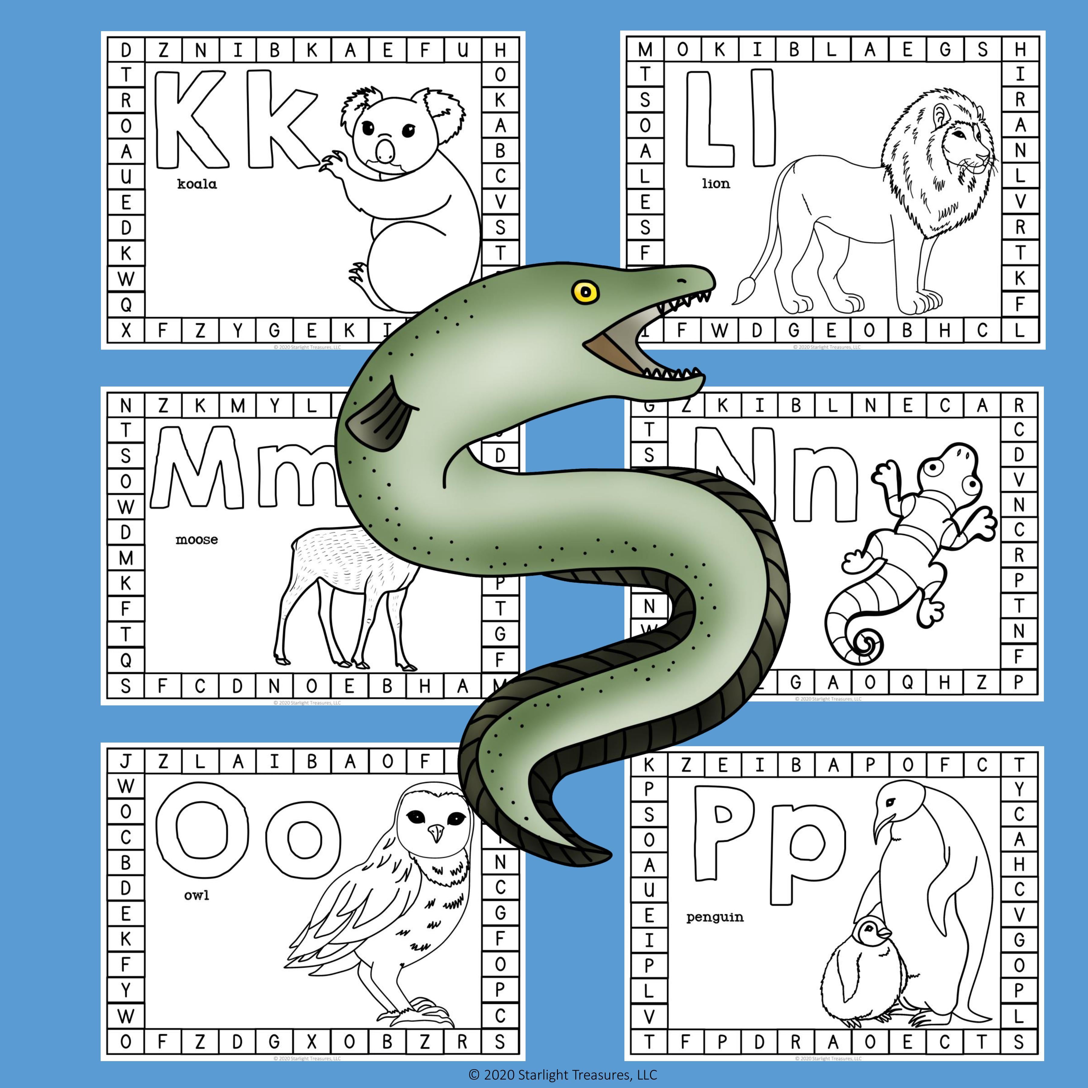 Alphabet Letter Punch Worksheets for Early Readers - ABC Punch Sheet FREEBIE