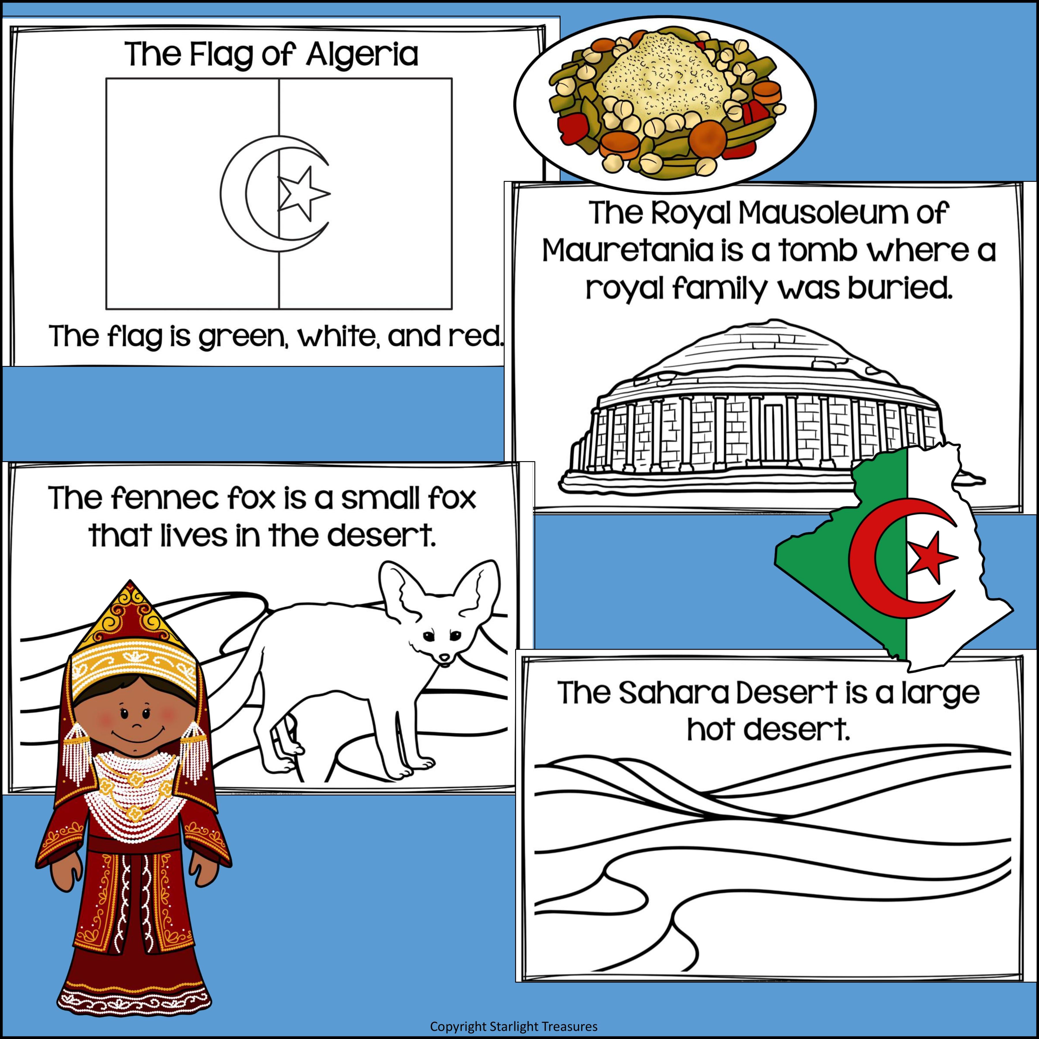 Algeria Mini Book for Early Readers - A Country Study