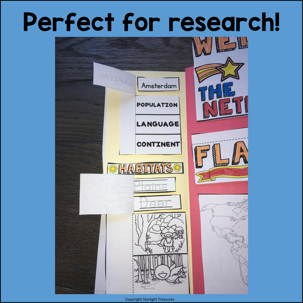Netherlands Lapbook for Early Learners - A Country Study