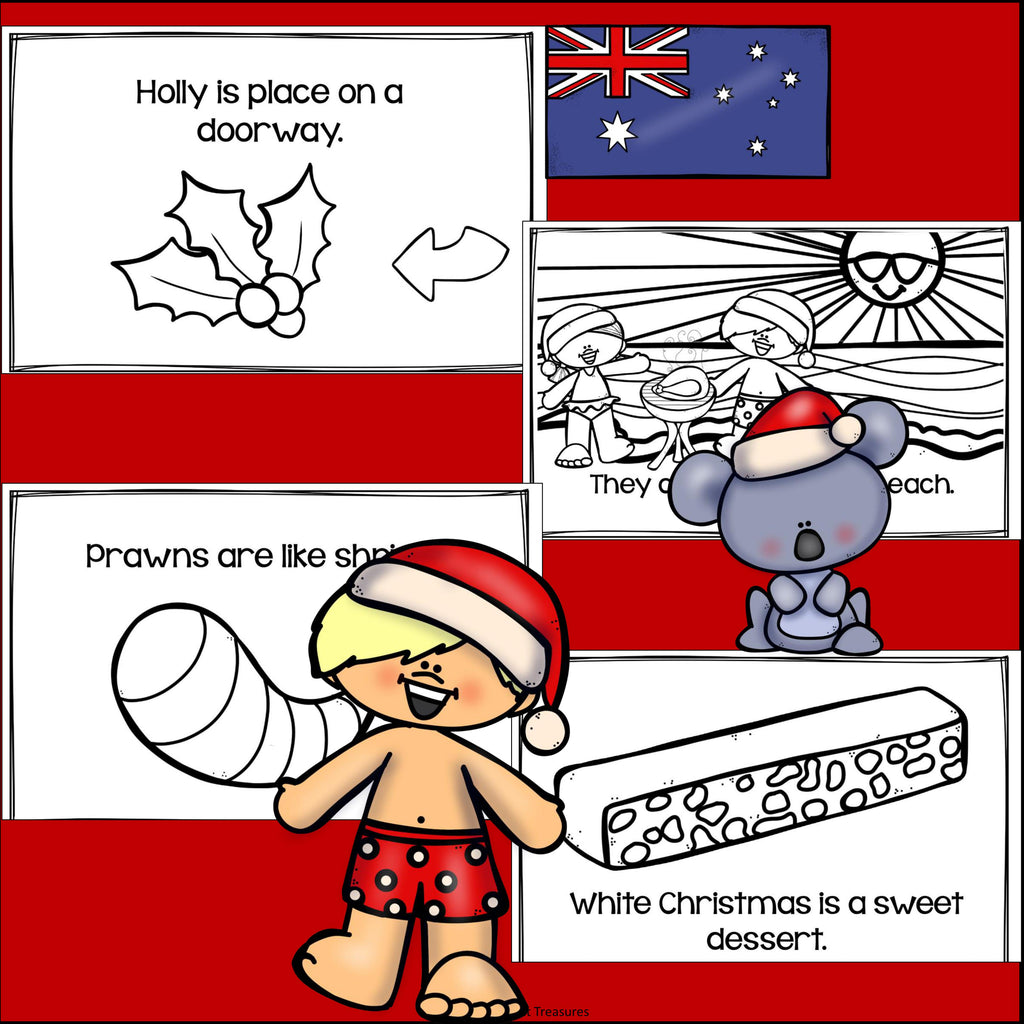 Christmas in Australia Mini Book for Early Readers