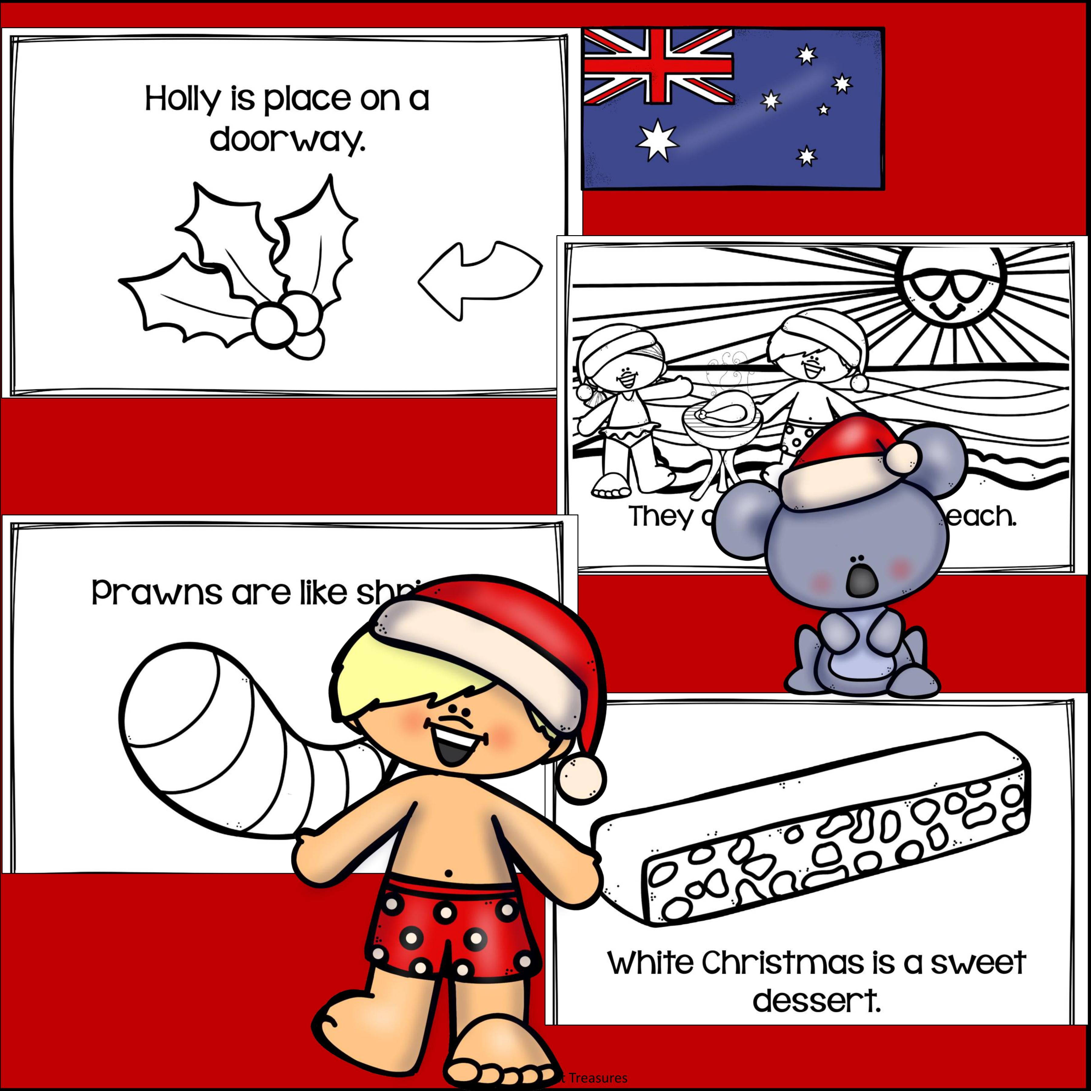Christmas in Australia Mini Book for Early Readers
