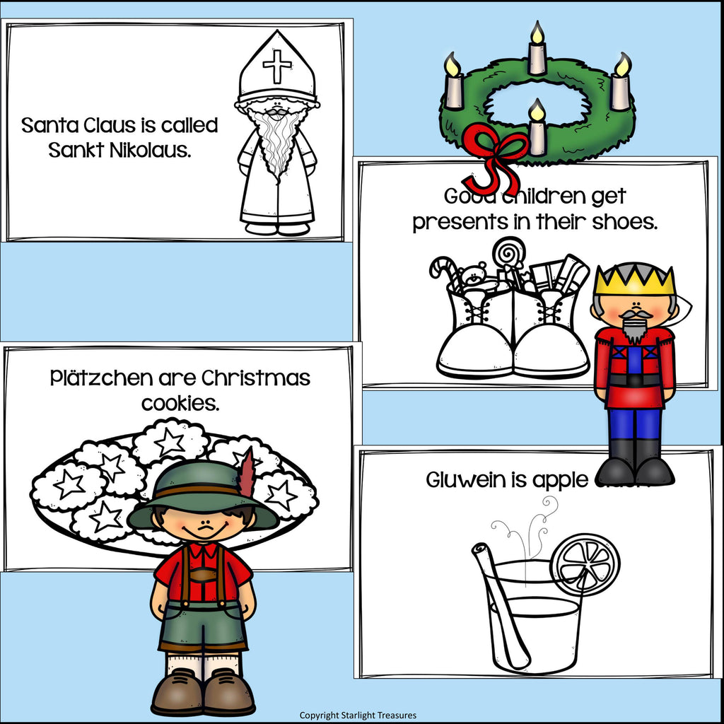 Christmas in Germany Mini Book for Early Readers