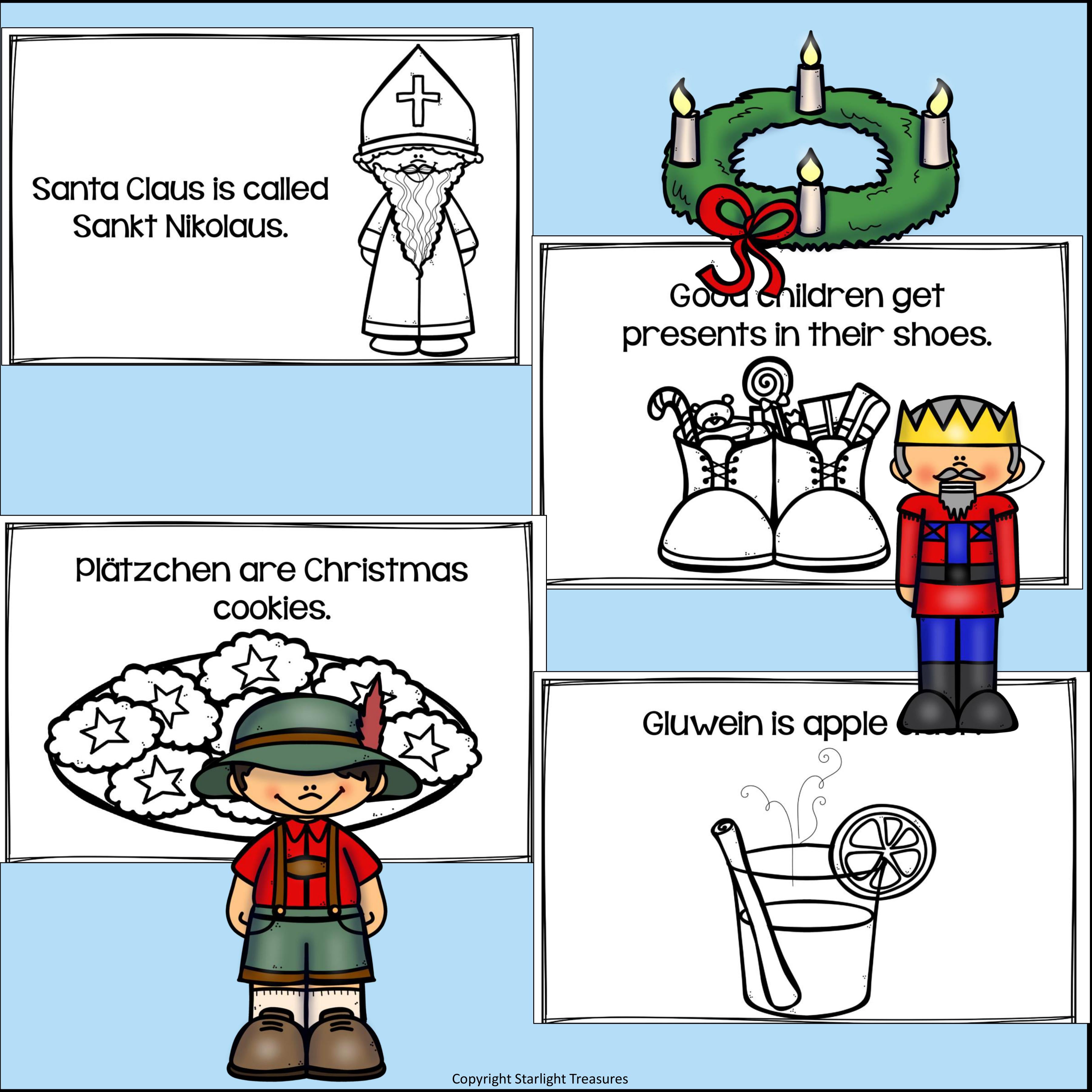 Christmas in Germany Mini Book for Early Readers