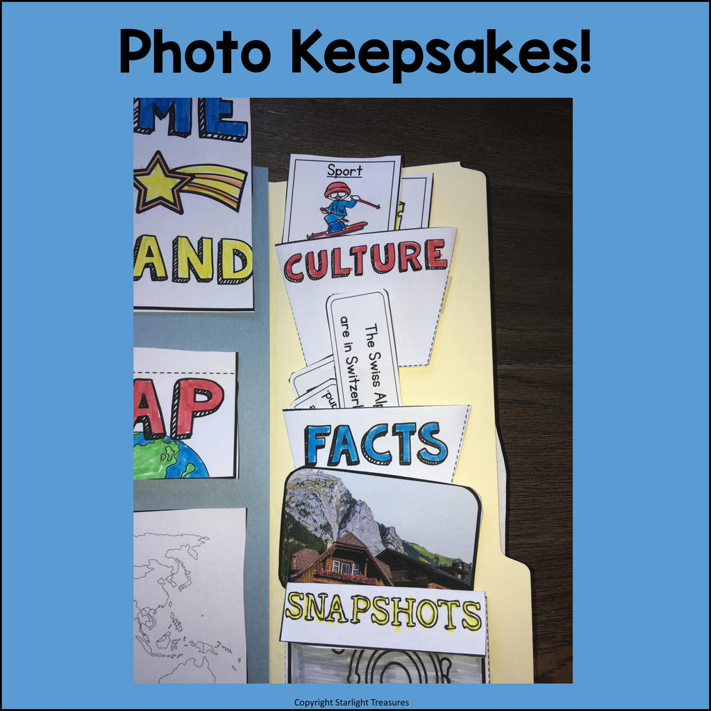 Switzerland Lapbook for Early Learners - A Country Study