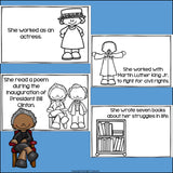 Maya Angelou Mini Book for Early Readers: Black History Month