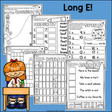 Long E Worksheets and Activities for Early Readers