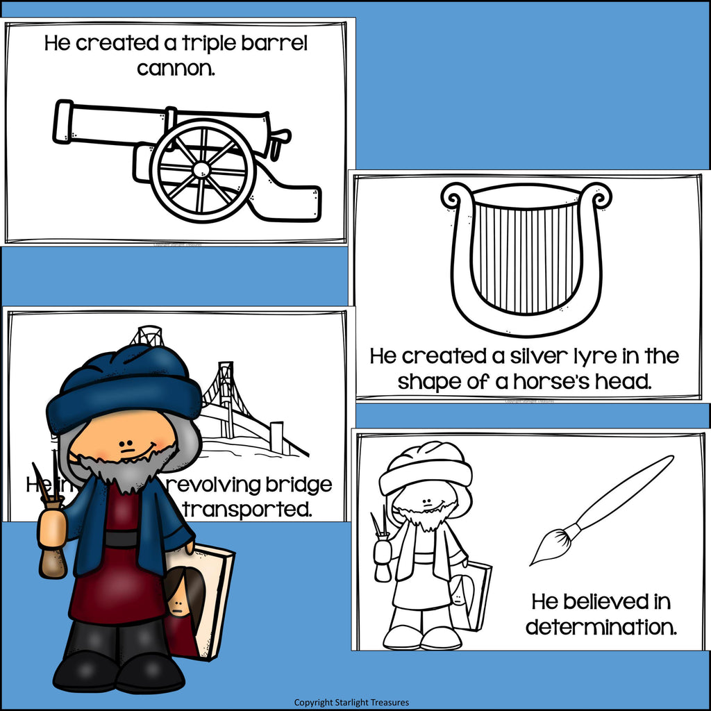 Leonardo da Vinci Mini Book for Early Readers: Inventors