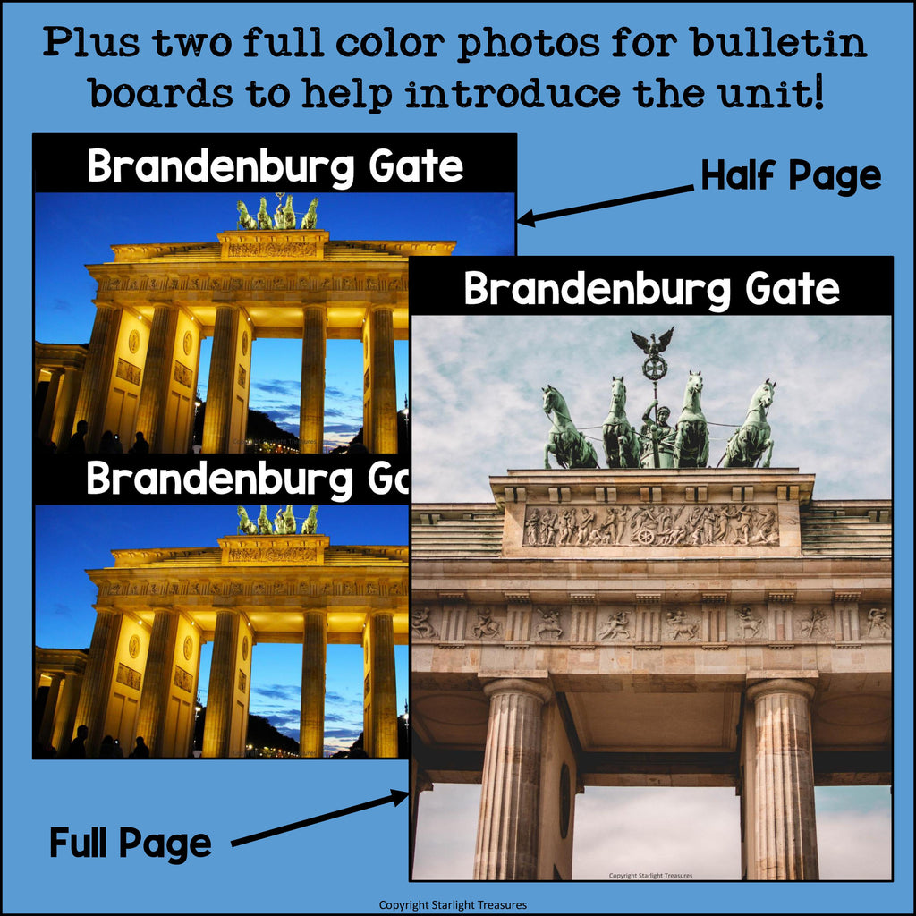 Brandenburg Gate Complete Unit for Early Learners - World Landmarks