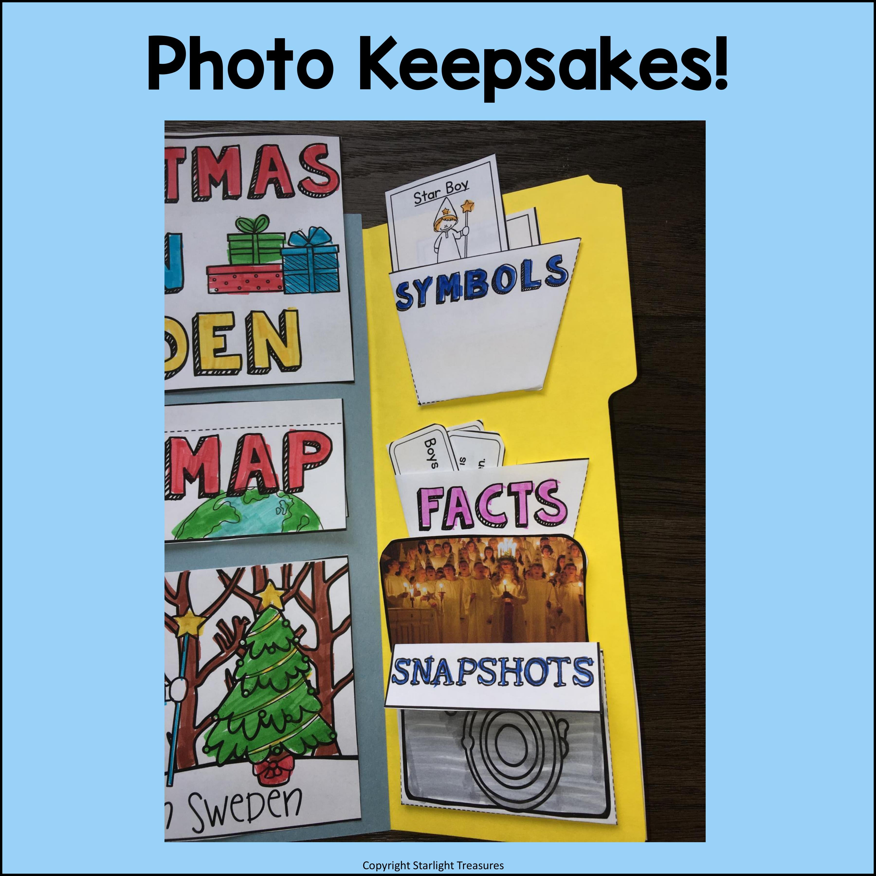 Christmas in Sweden Lapbook for Early Learners