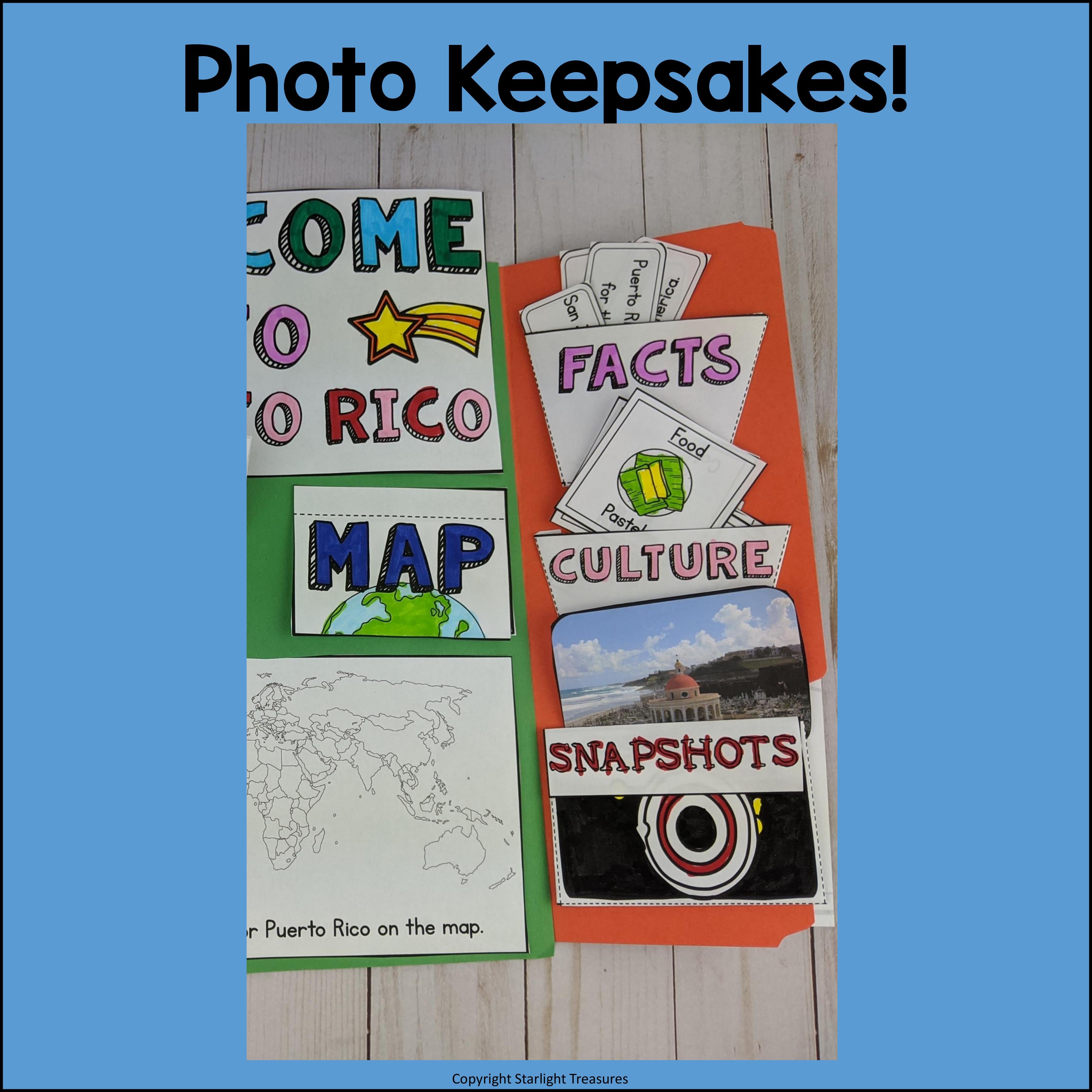 Puerto Rico Lapbook for Early Learners - A Country Study