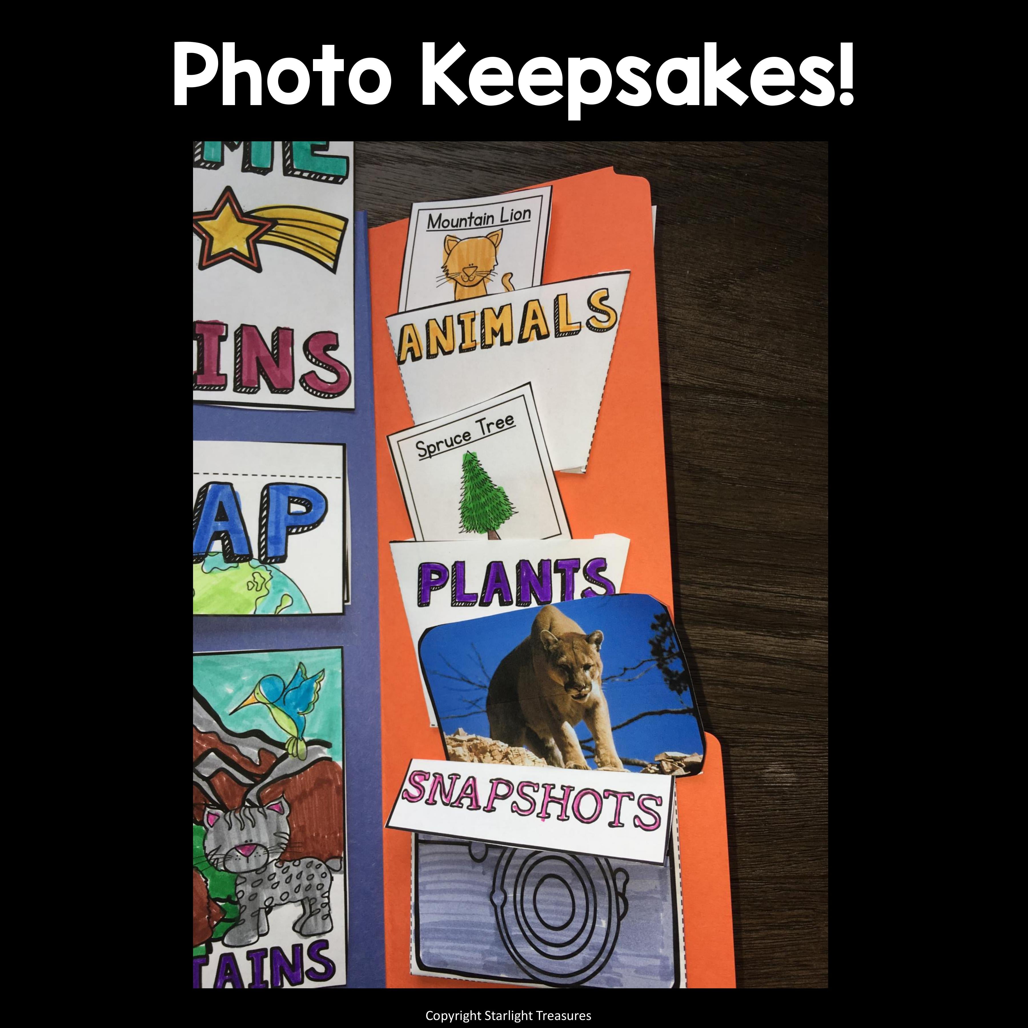 Mountains Lapbook for Early Learners - Animal Habitats