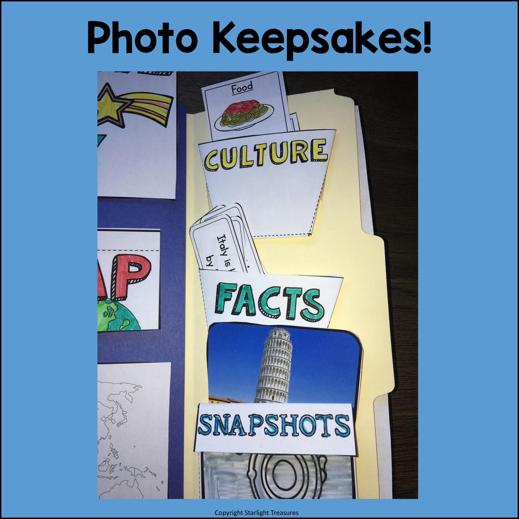 Italy Lapbook for Early Learners - A Country Study