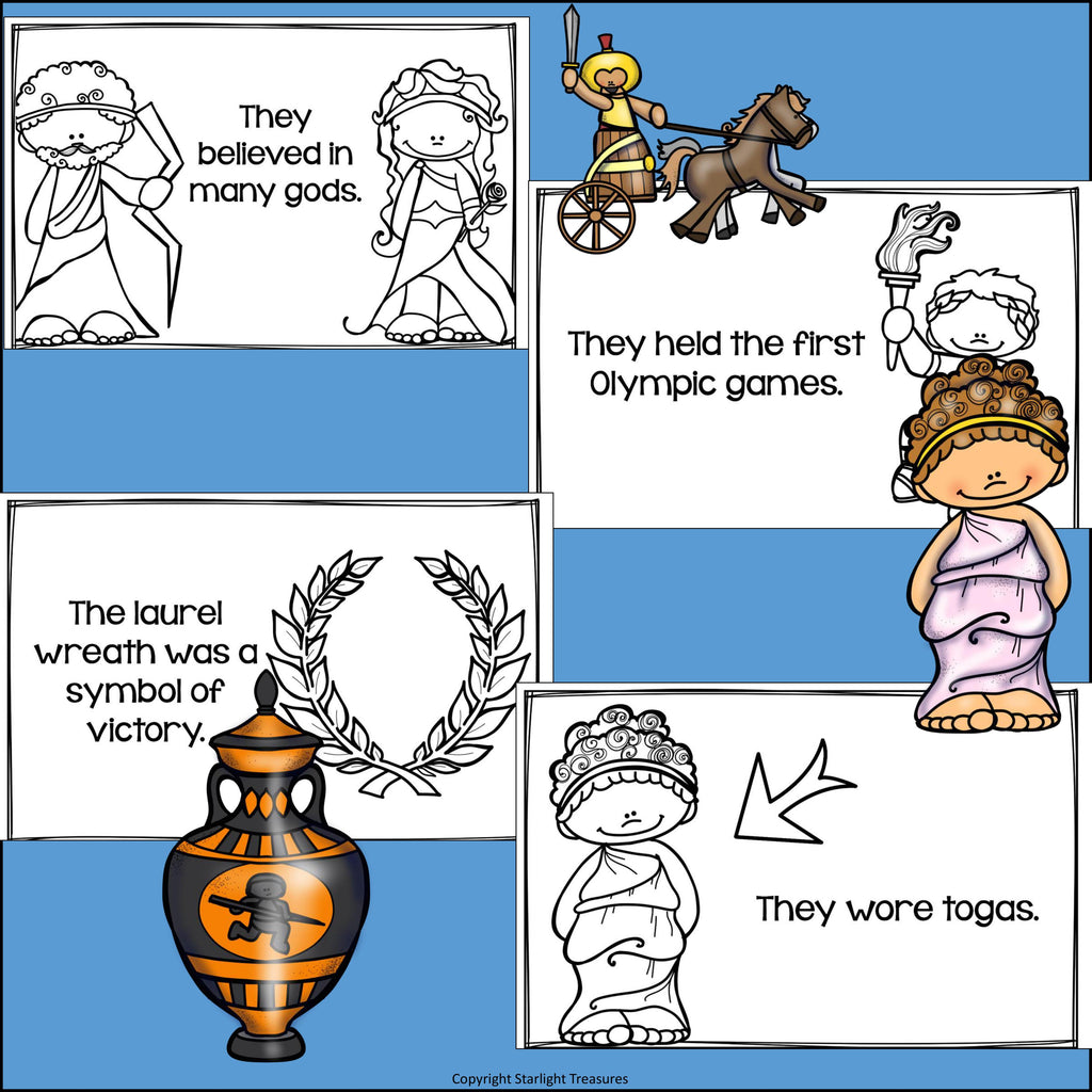 Ancient Greece Mini Book for Early Readers