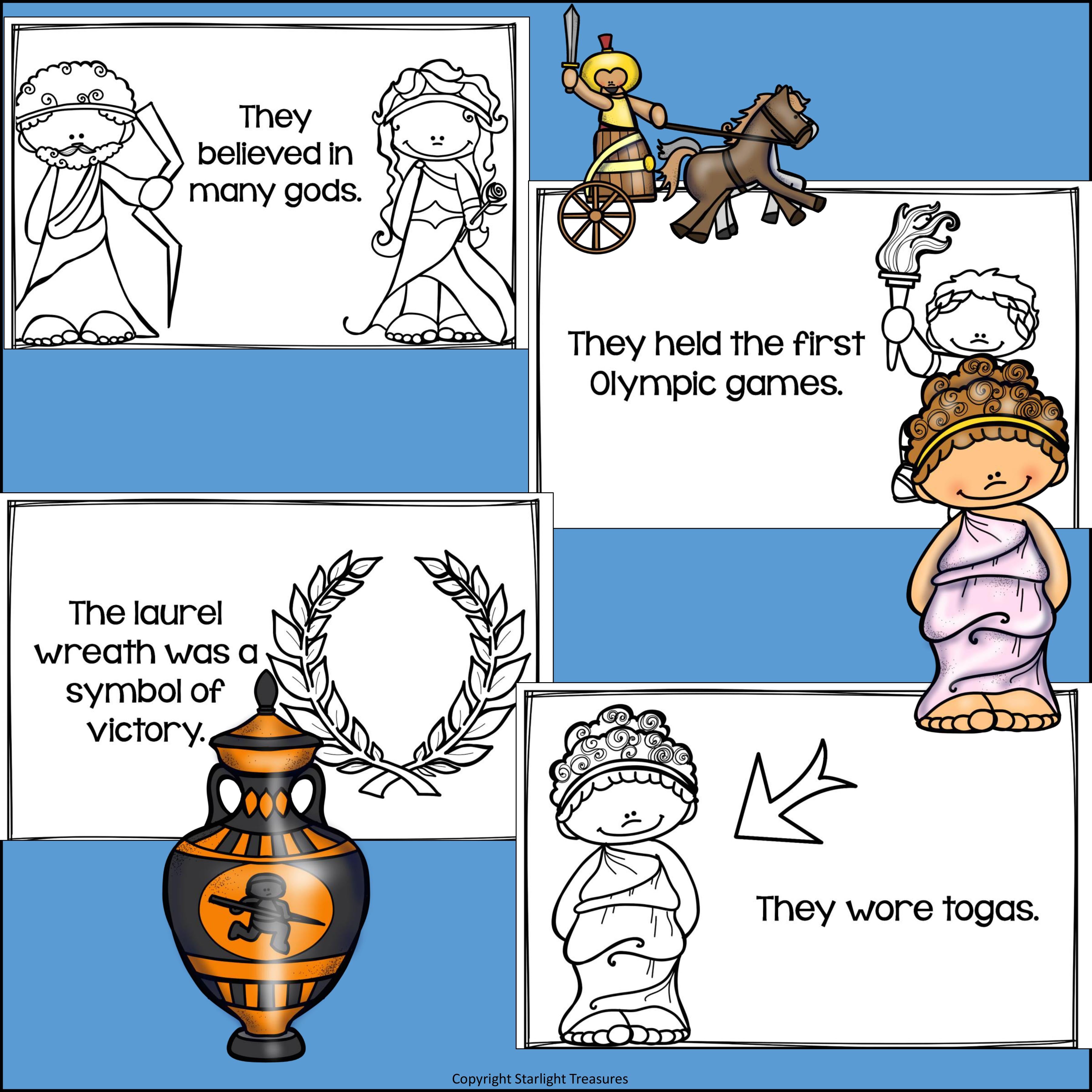 Ancient Greece Mini Book for Early Readers