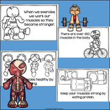 Human Body Systems: Muscular System Mini Book for Early Readers