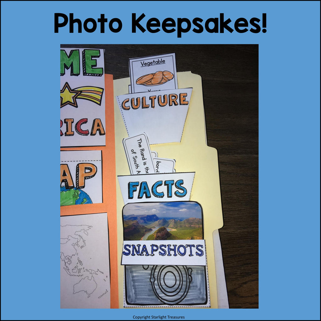 South Africa Lapbook for Early Learners - A Country Study