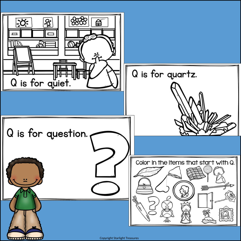 Alphabet Letter of the Week: The Letter Q Mini Book