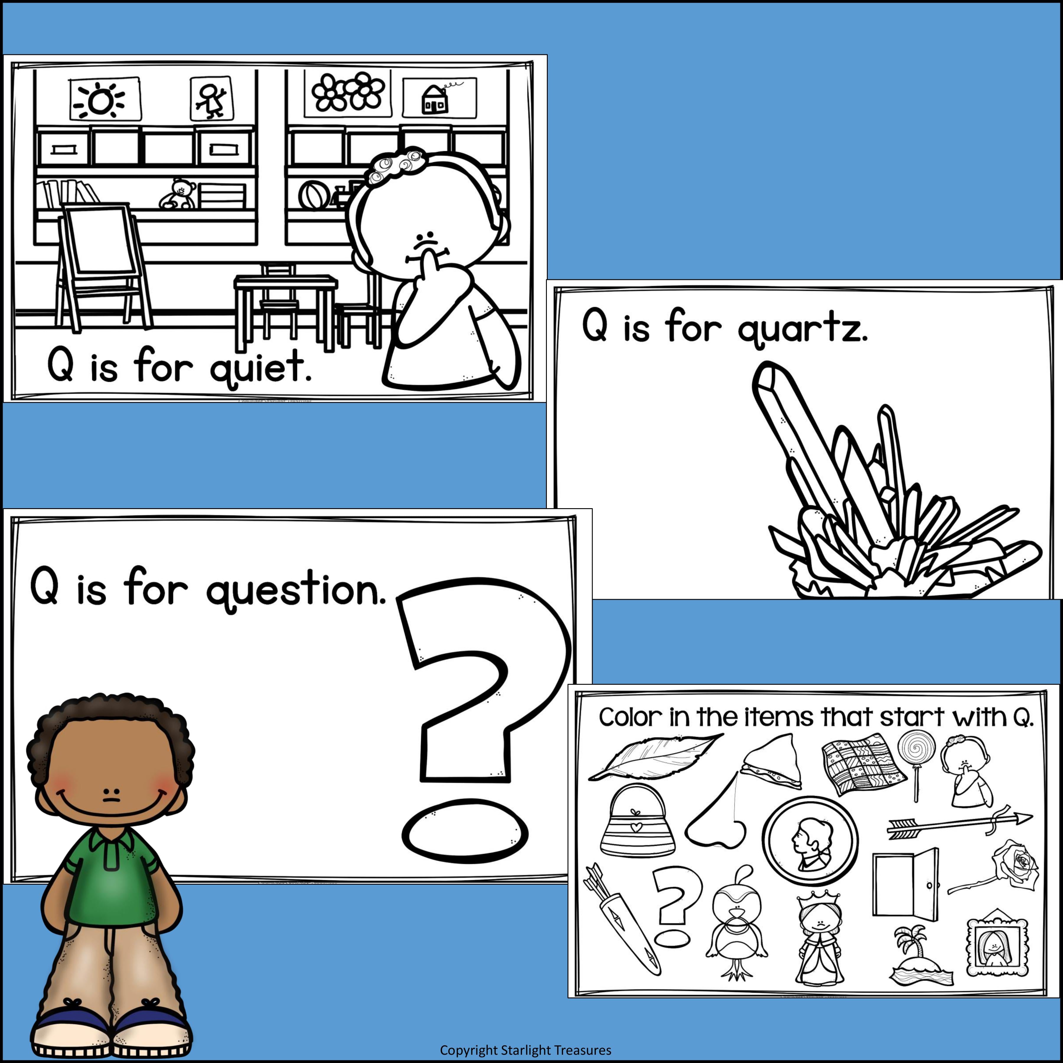 Alphabet Letter of the Week: The Letter Q Mini Book