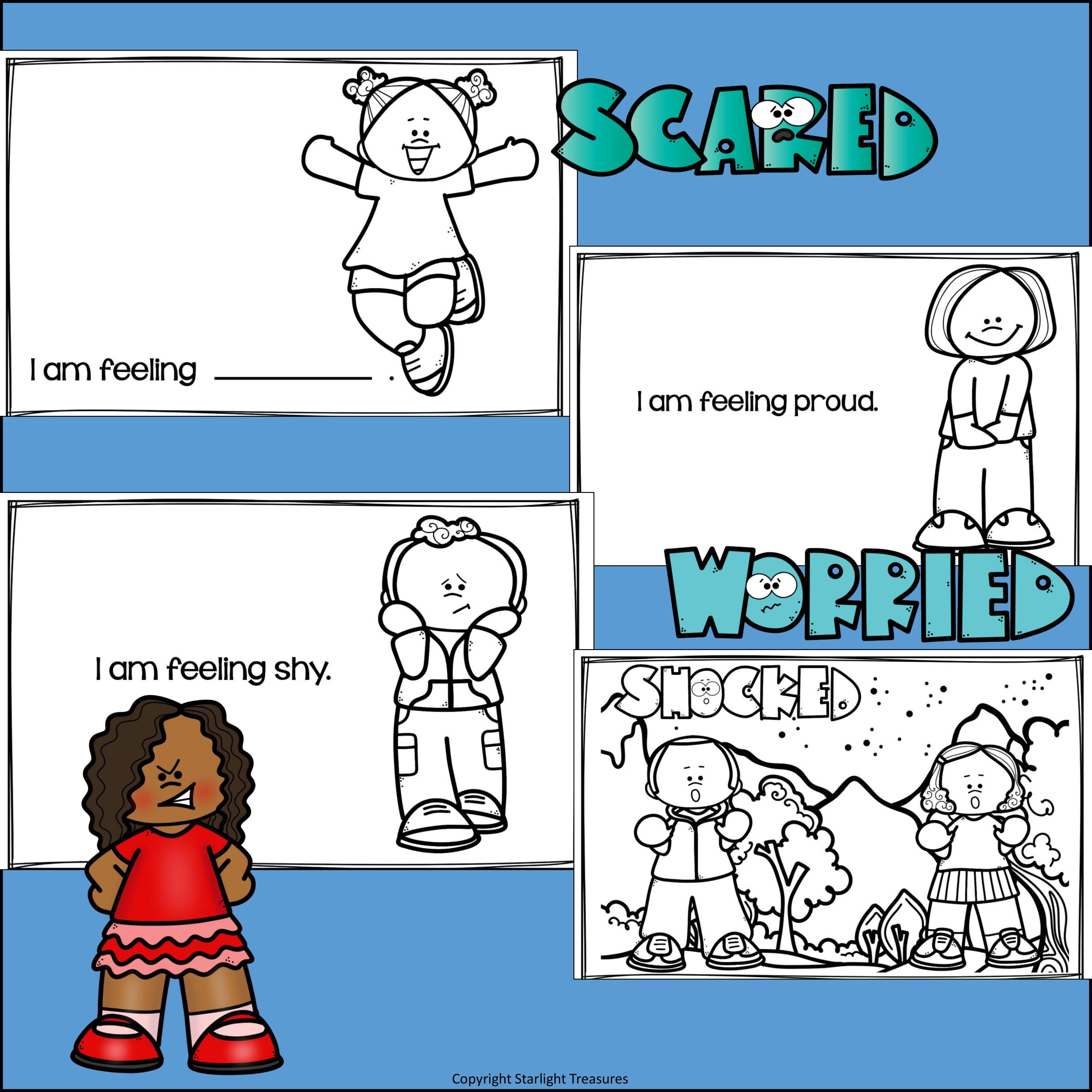 My Emotions and Feelings Mini Book for Early Readers