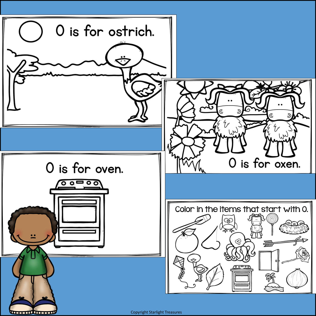Alphabet Letter of the Week: The Letter O Mini Book