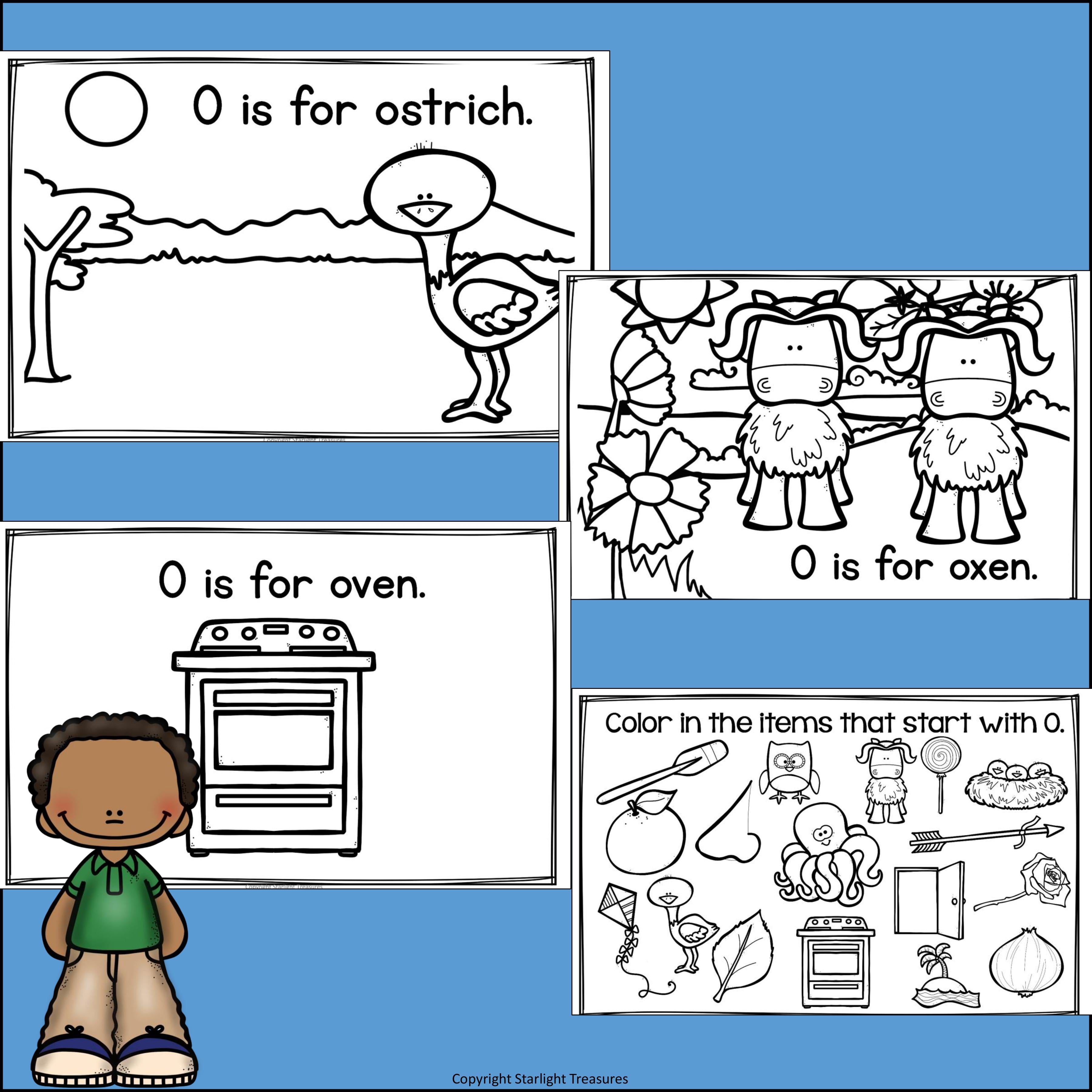 Alphabet Letter of the Week: The Letter O Mini Book
