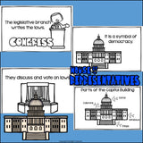 Capitol Building Mini Book for Early Readers: American Symbols