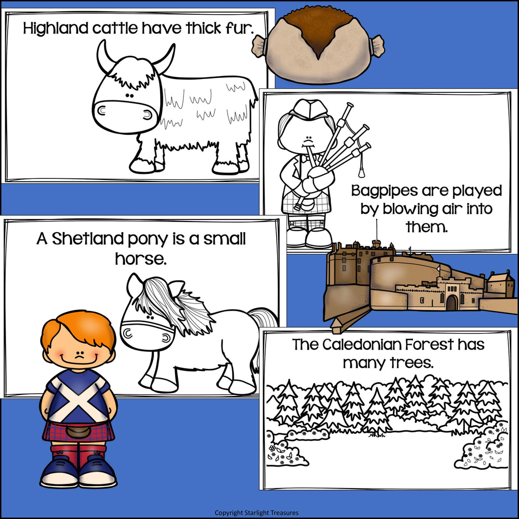 Scotland Mini Book for Early Readers - A Country Study