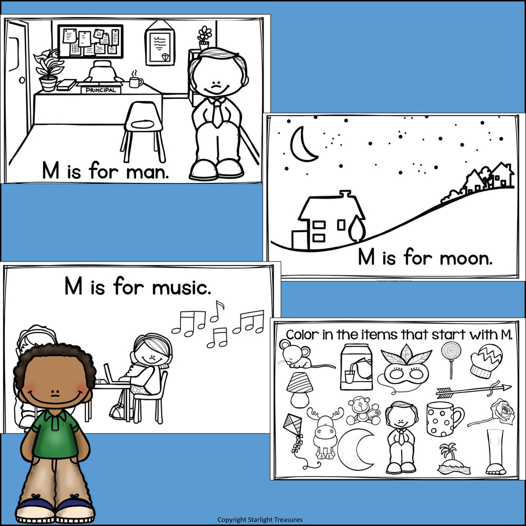 Alphabet Letter of the Week: The Letter M Mini Book