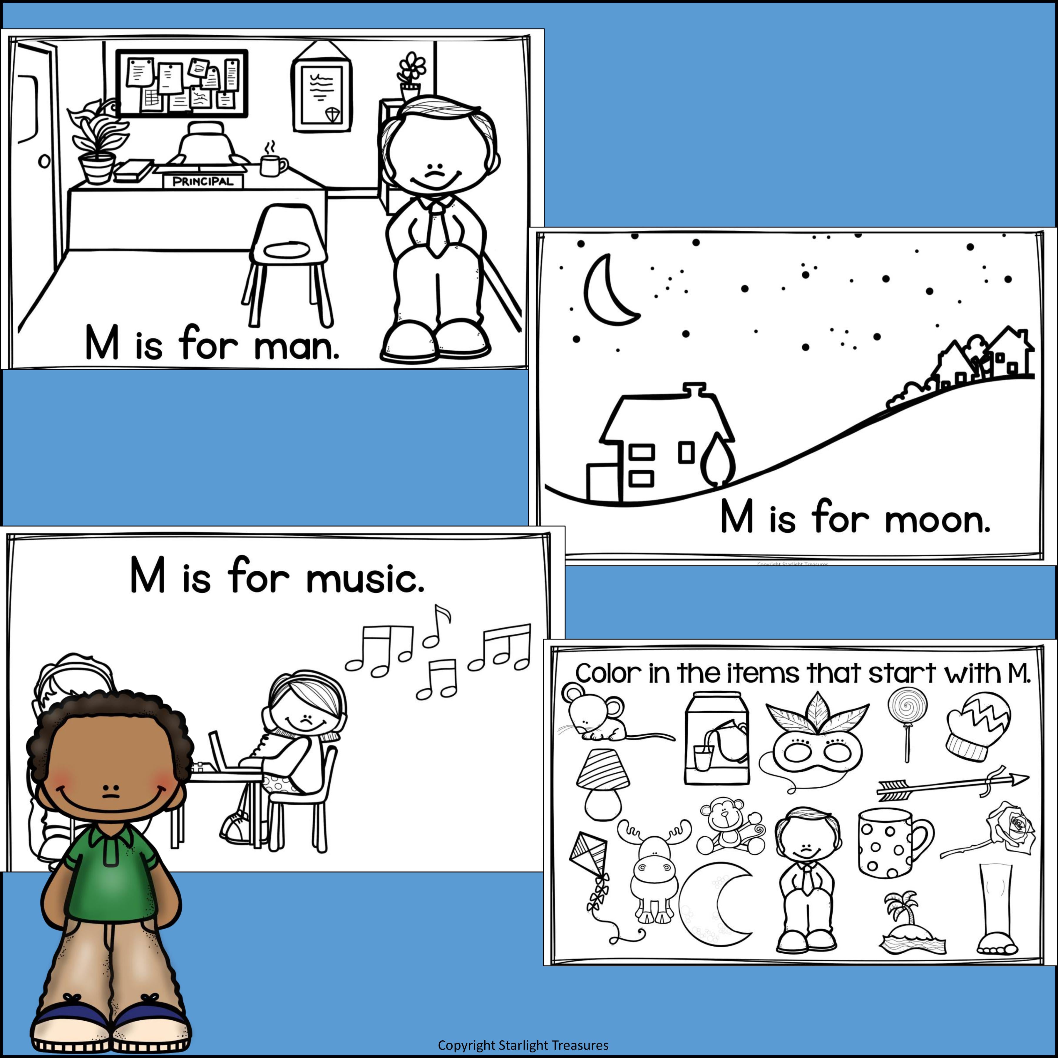 Alphabet Letter of the Week: The Letter M Mini Book