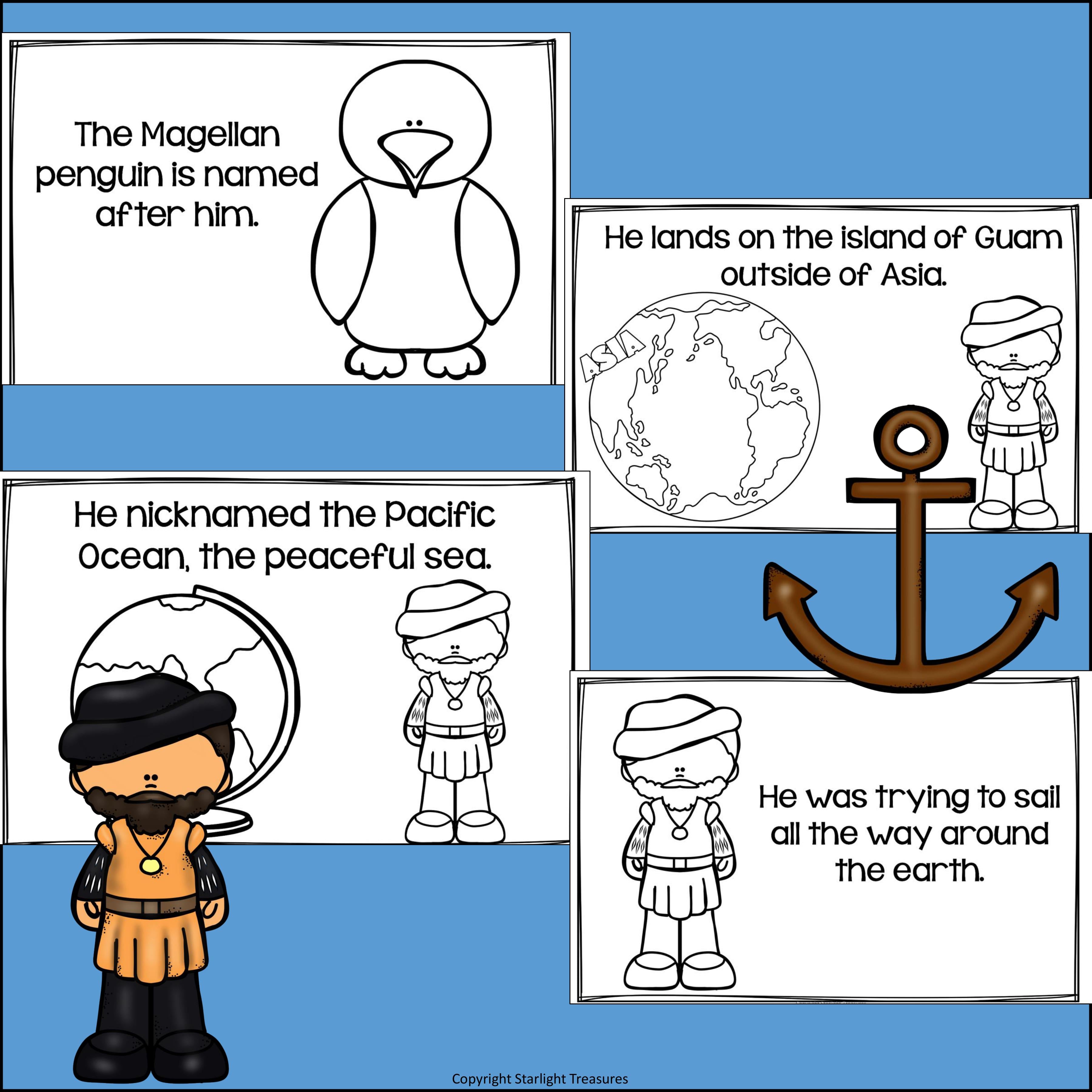 Ferdinand Magellan Mini Book for Early Readers