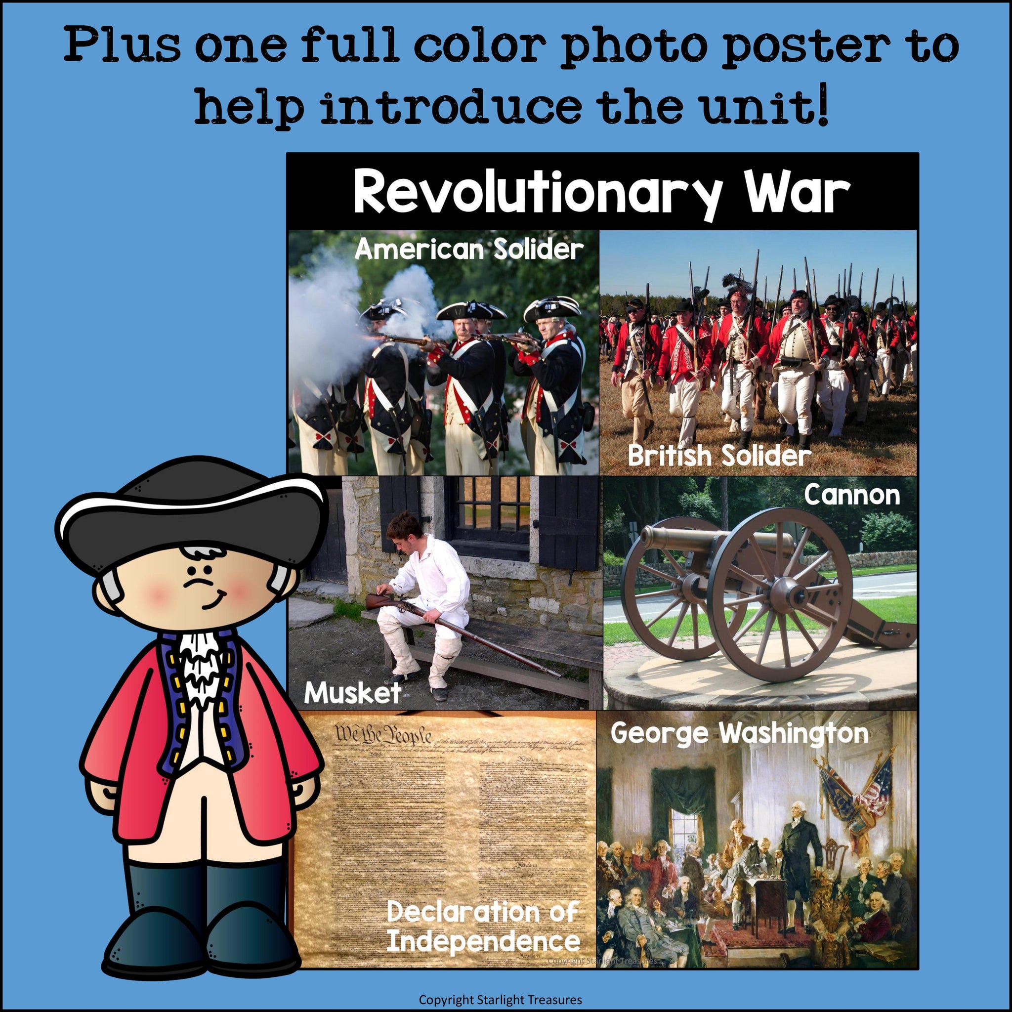 American Revolutionary War Mini Book for Early Readers - Revolutionary War