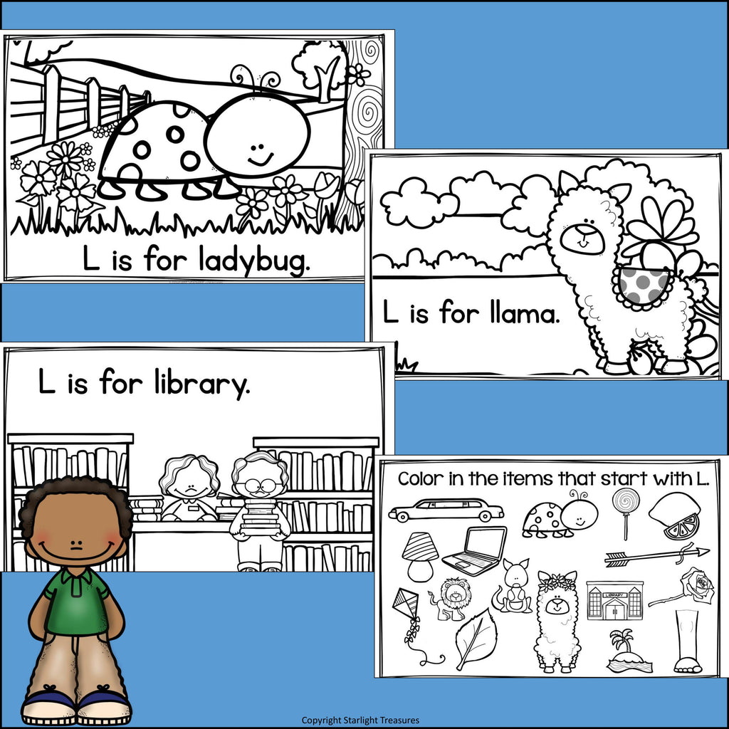 Alphabet Letter of the Week: The Letter L Mini Book