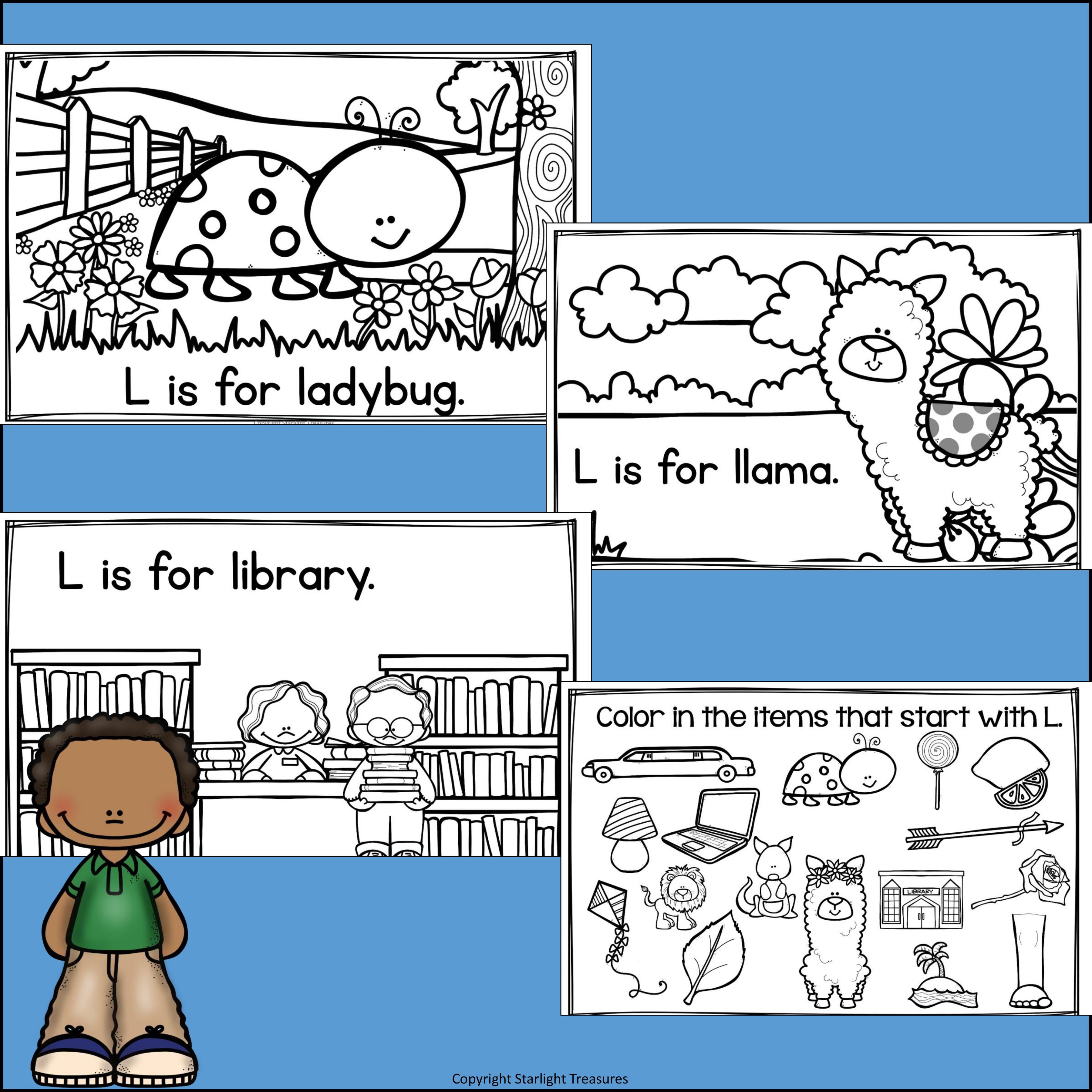 Alphabet Letter of the Week: The Letter L Mini Book