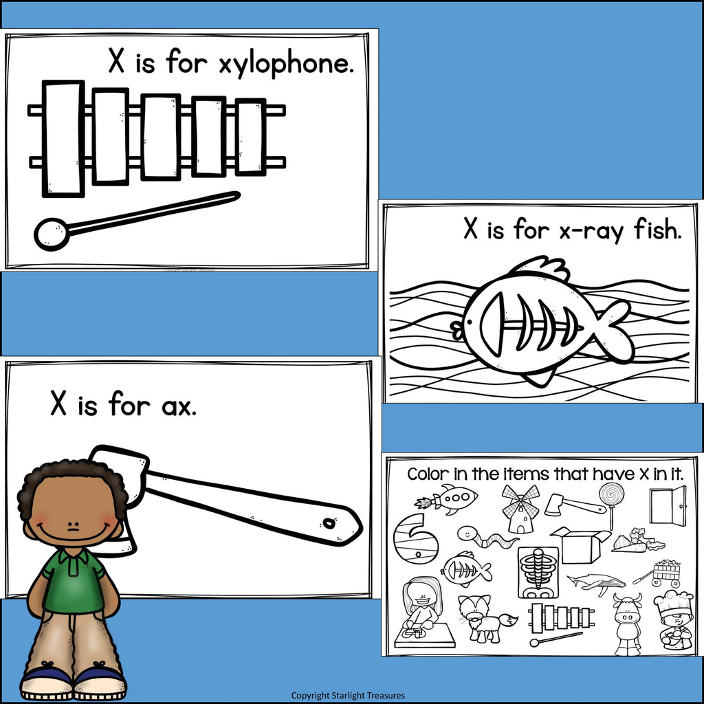 Alphabet Letter of the Week: The Letter X Mini Book