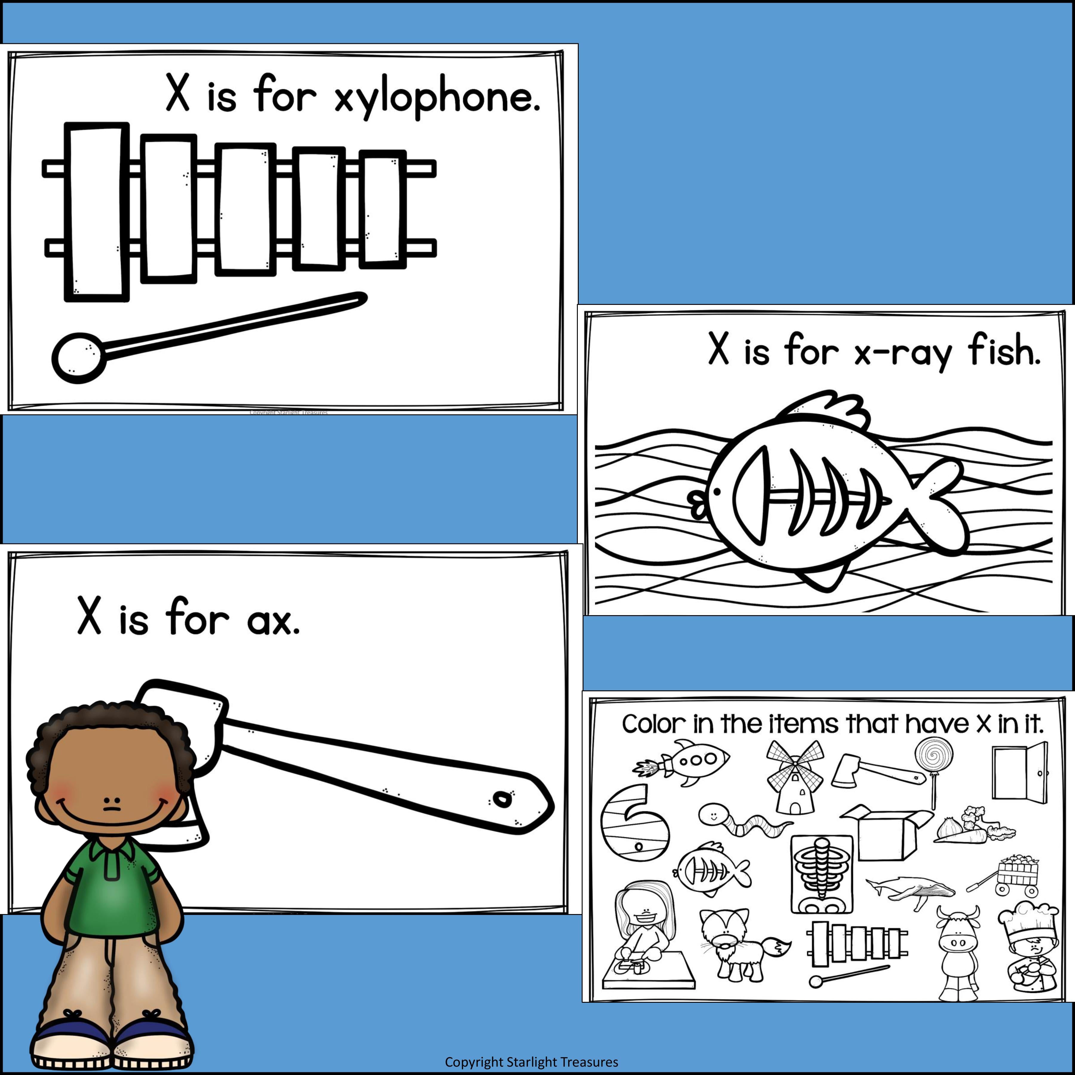 Alphabet Letter of the Week: The Letter X Mini Book
