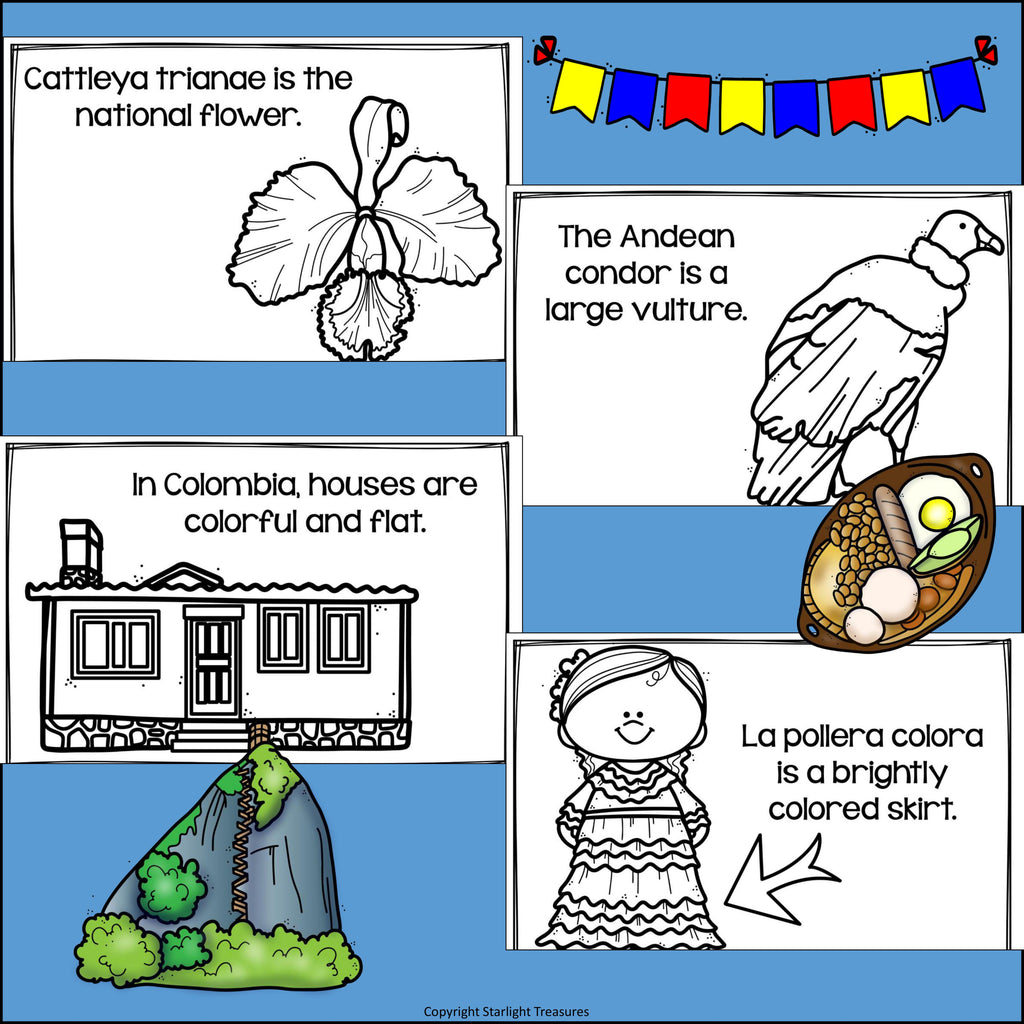 Colombia Mini Book for Early Readers - A Country Study