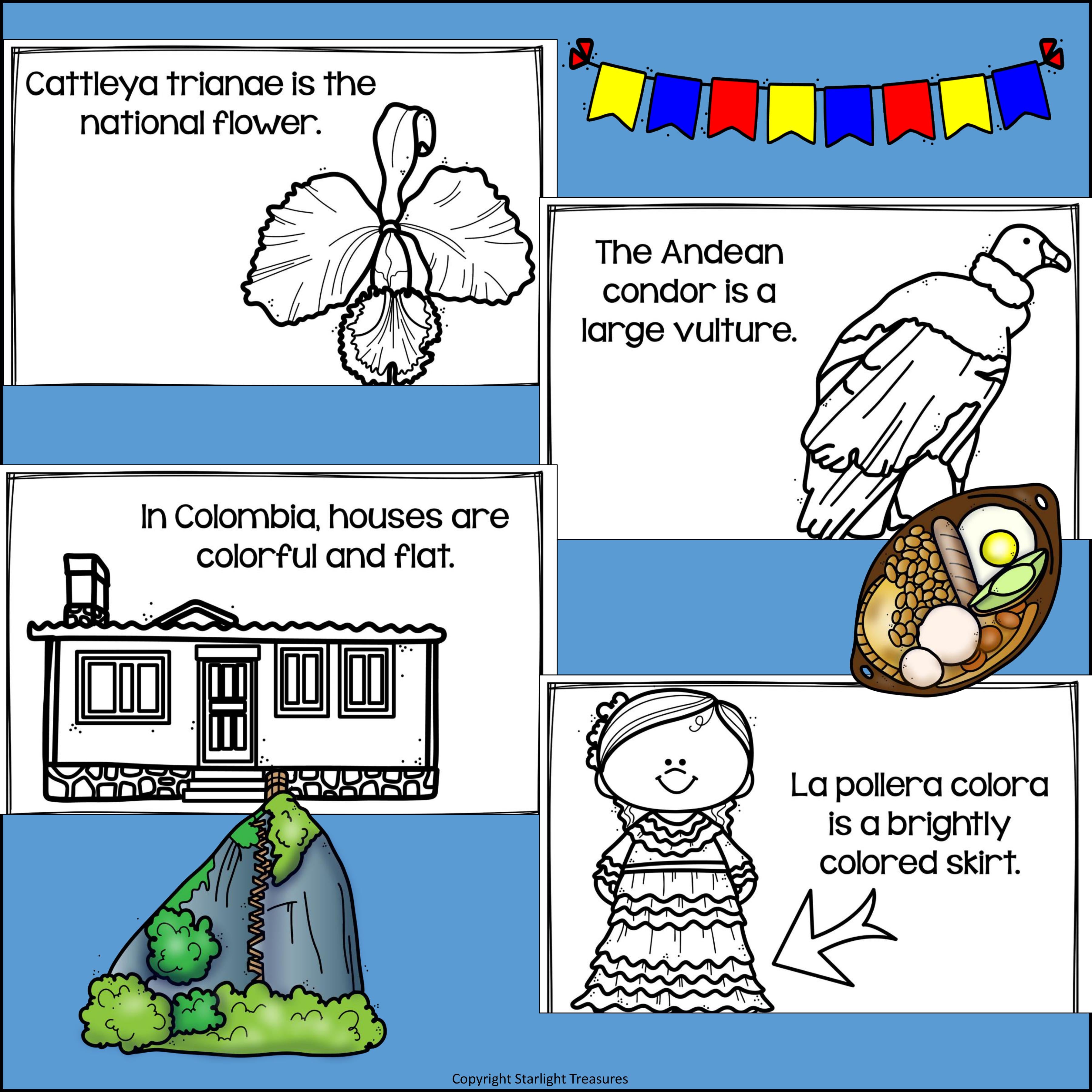Colombia Mini Book for Early Readers - A Country Study