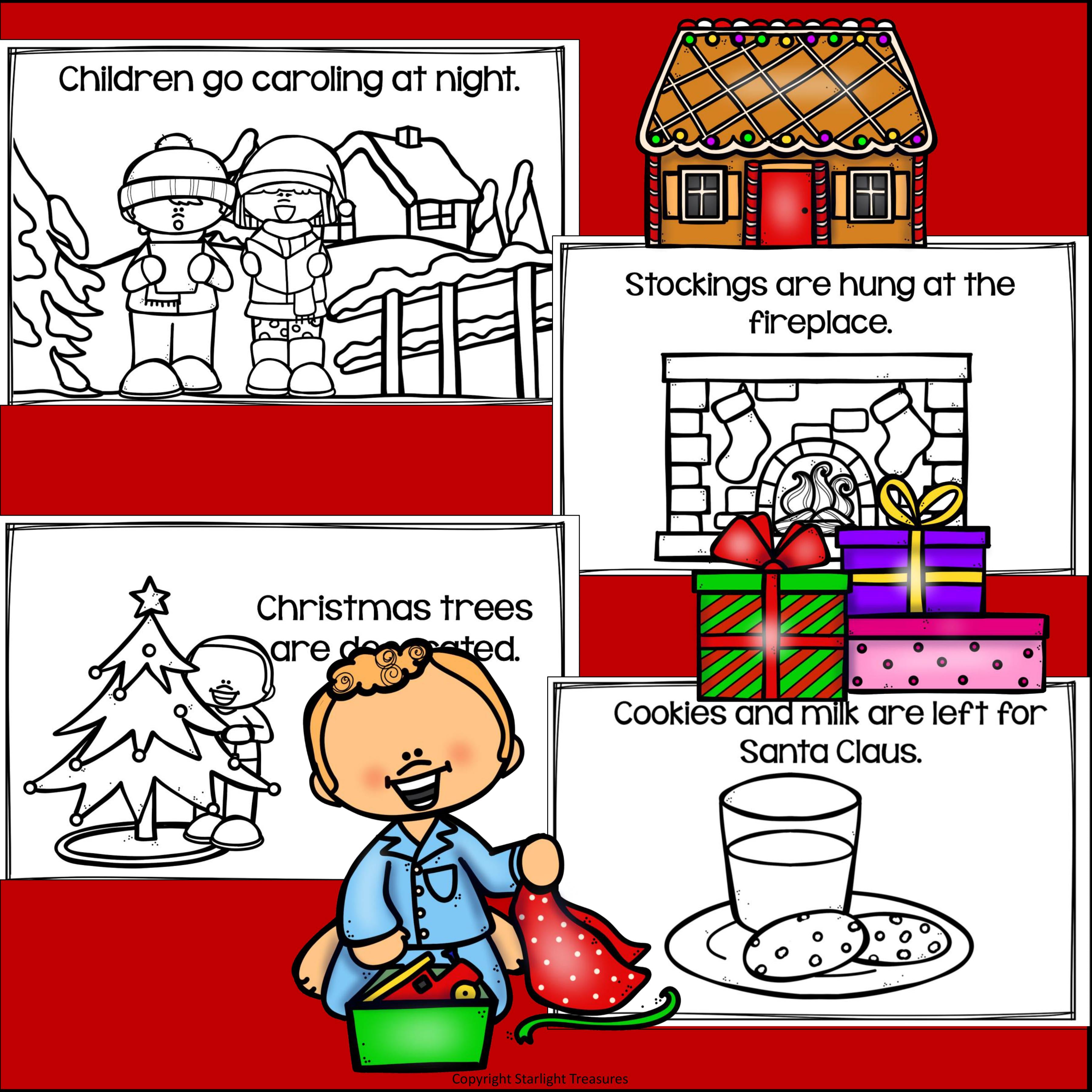 Christmas in America Mini Book for Early Readers - Christmas Activities
