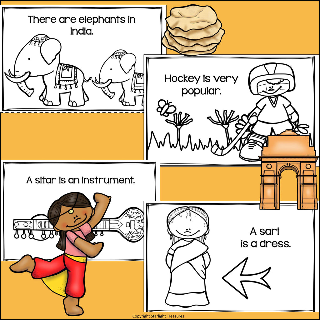 India Mini Book for Early Readers - A Country Study